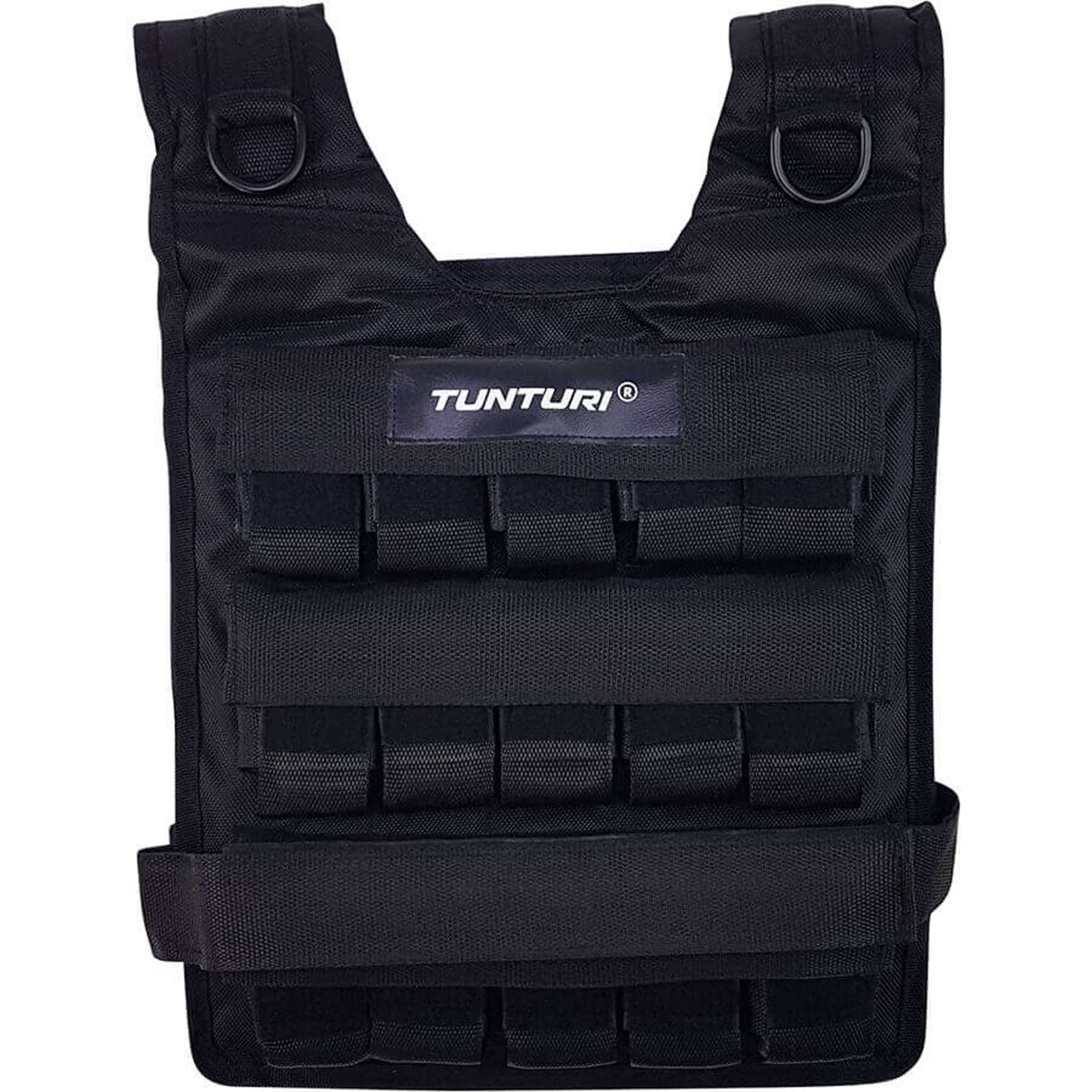 Tunturi Gewichtsweste Gewichtsweste mit 1 Kilo Gewichten - 30 Kg - Veränderbare Trainingswe