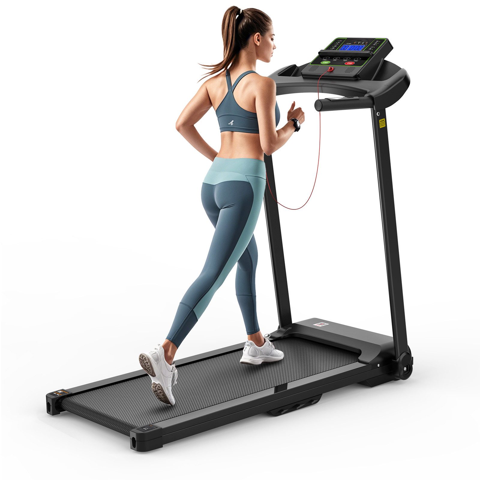 Laufband Klapplaufband für Zuhause bis 12 km/h, mit LED-Display