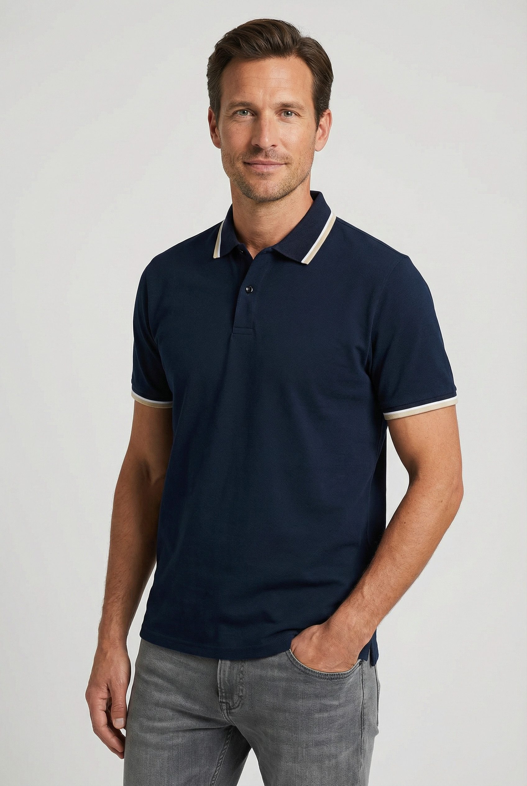 Selected Poloshirt SLHSLIM-ATLAS SPORT SS POLO Baumwollmischung, slim fit