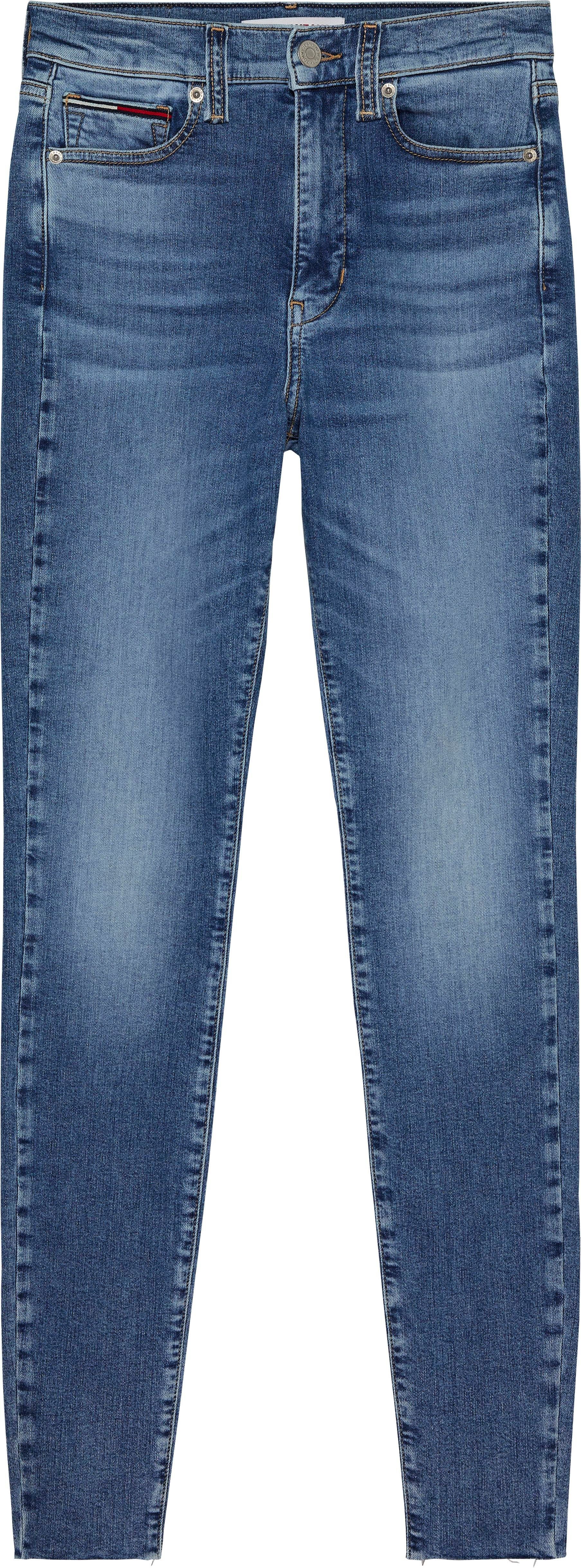 denim_medium1 SSKN mit Jeans CG4 und Logobadge Tommy HR Jeans Labelflags Skinny-fit-Jeans SYLVIA