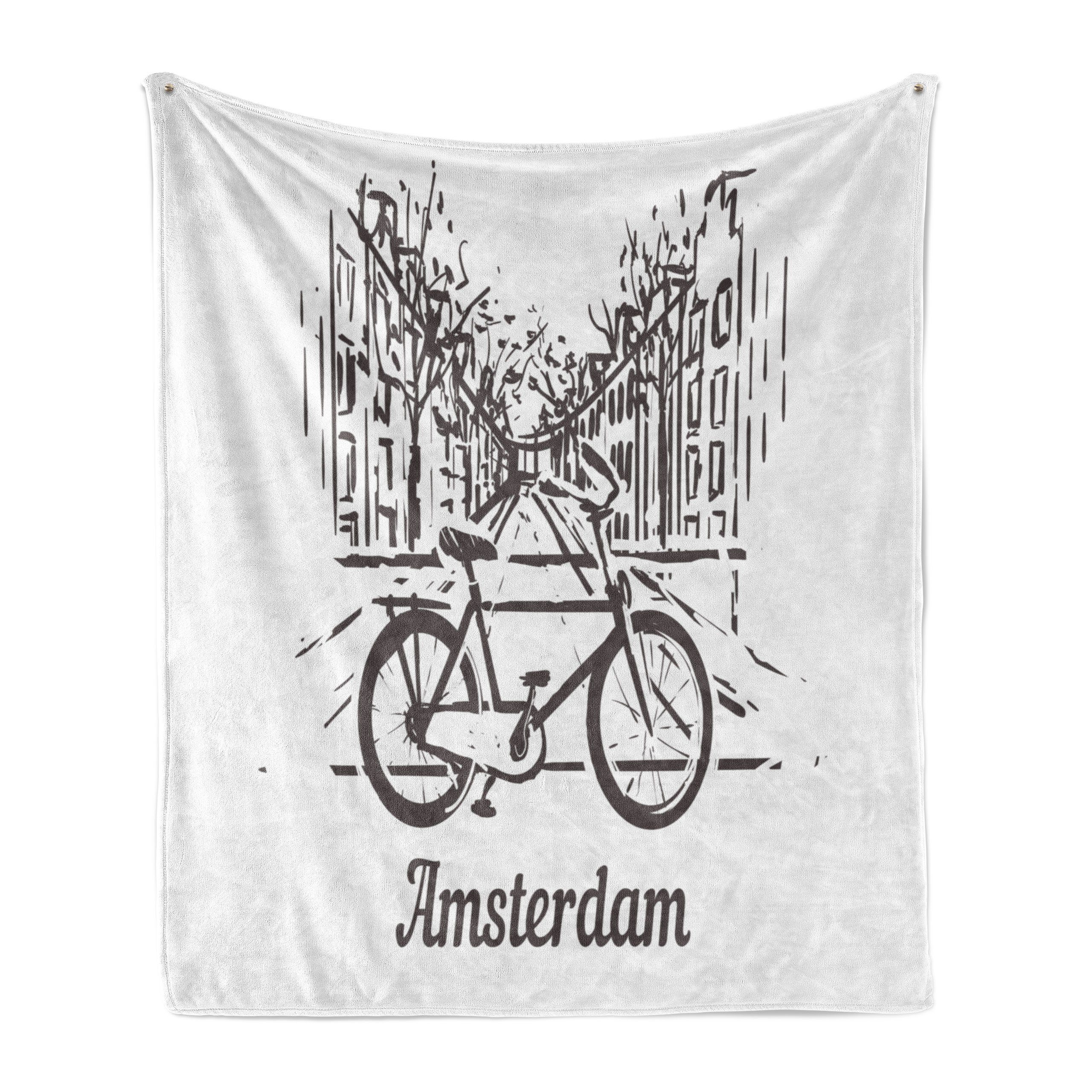Amsterdam und Plüsch Abakuhaus, Fahrrad-Straße für Innen- Gemütlicher Wohndecke Häuser Außenbereich, den