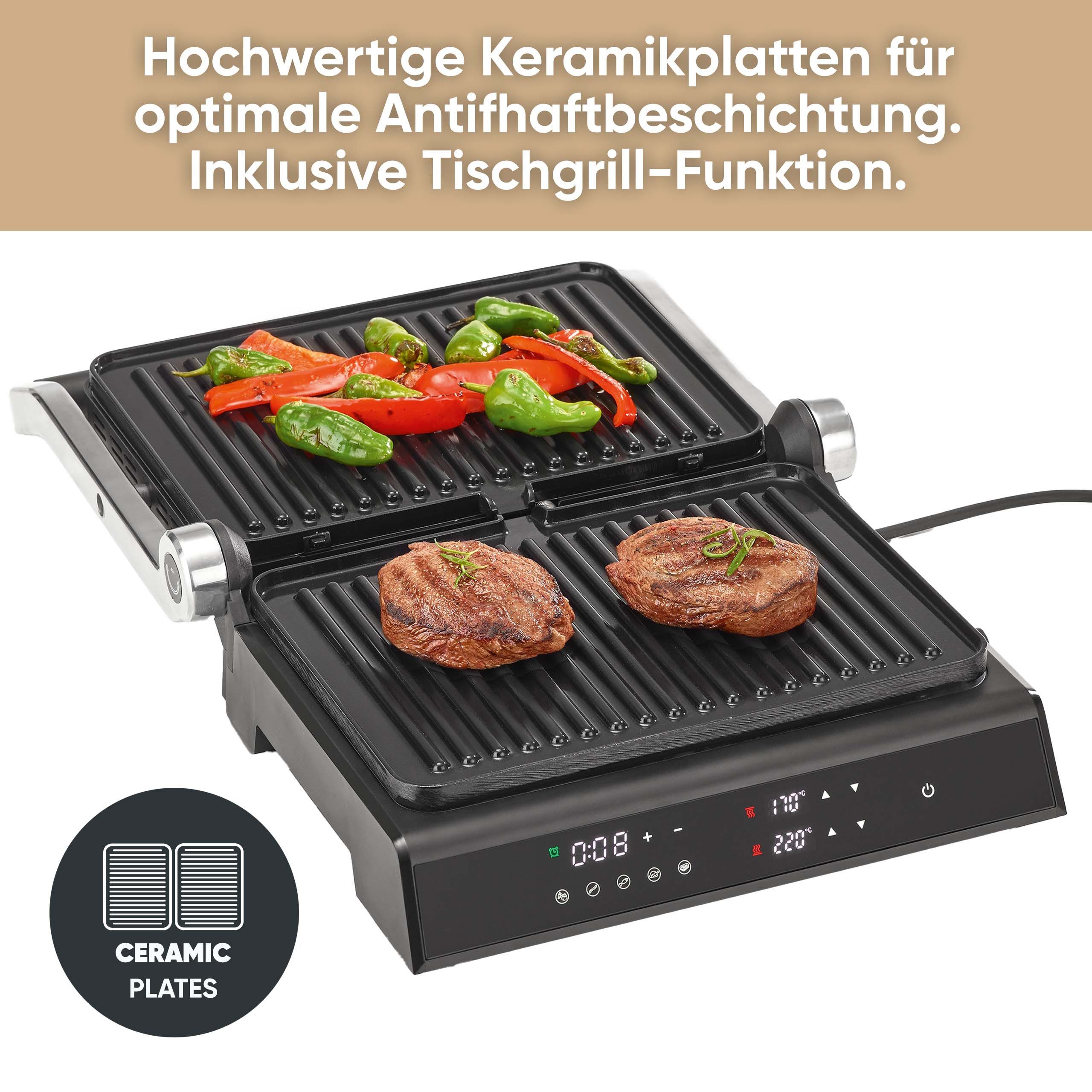 Severin Kontaktgrill KG2399 SEVINI COMFORT, 2000 W