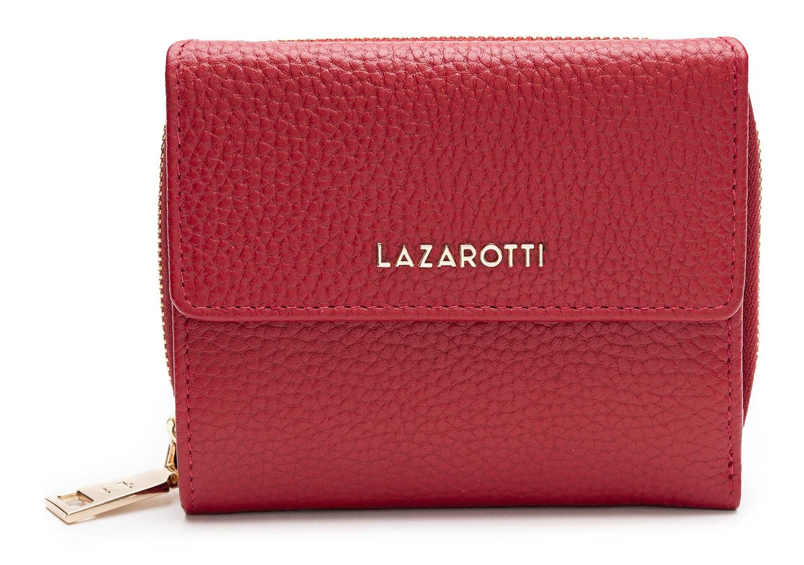 Lazarotti Geldbörse Wallet With 8 Card Slots, aus echtem Leder