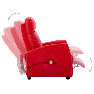 vidaXL Massagesessel Massagesessel Rot Kunstleder (1-St)