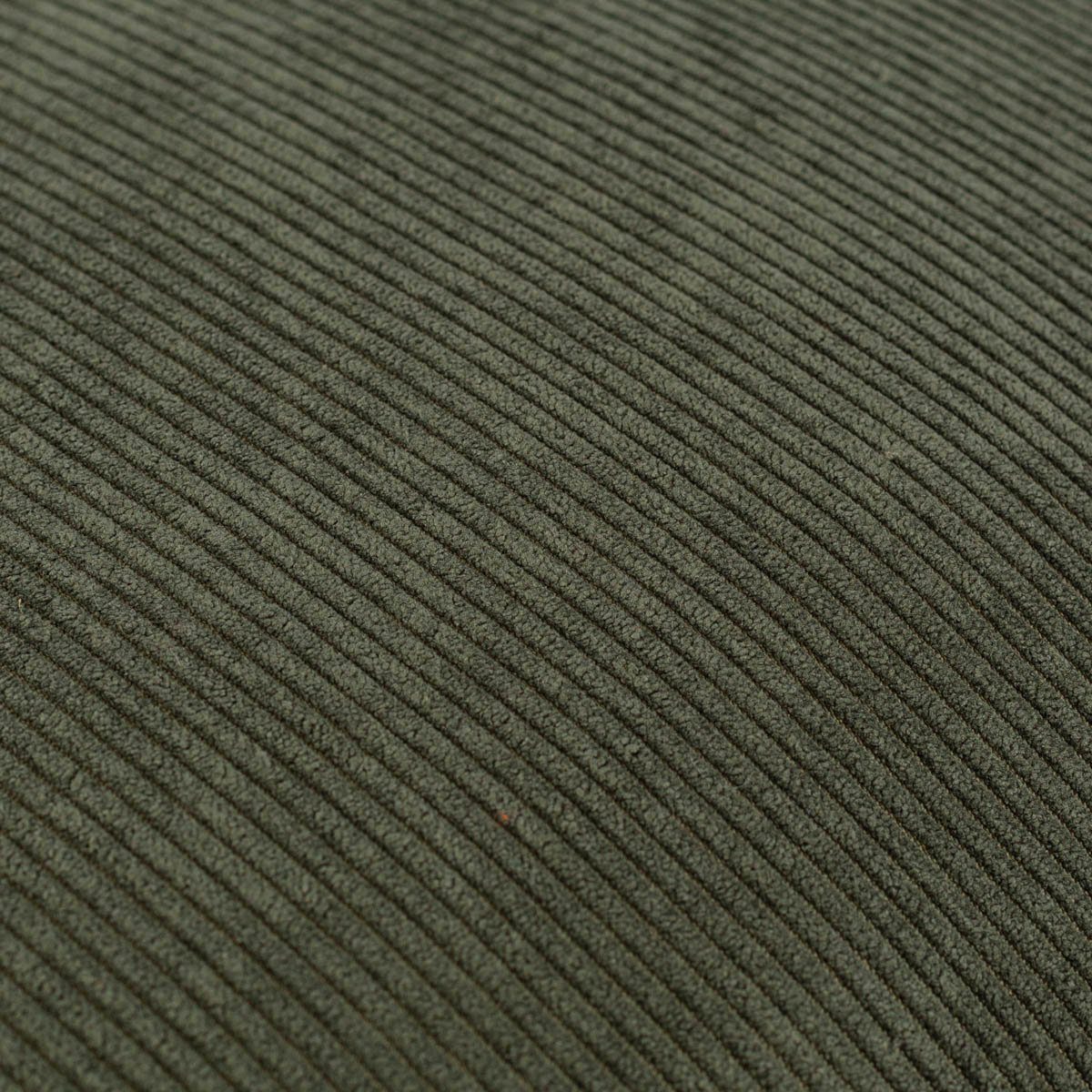 SCHÖNER LEBEN. Dekokissen Deko Kissen aus Cord mit Kederumrandung einfarbig khaki grün 45x45cm