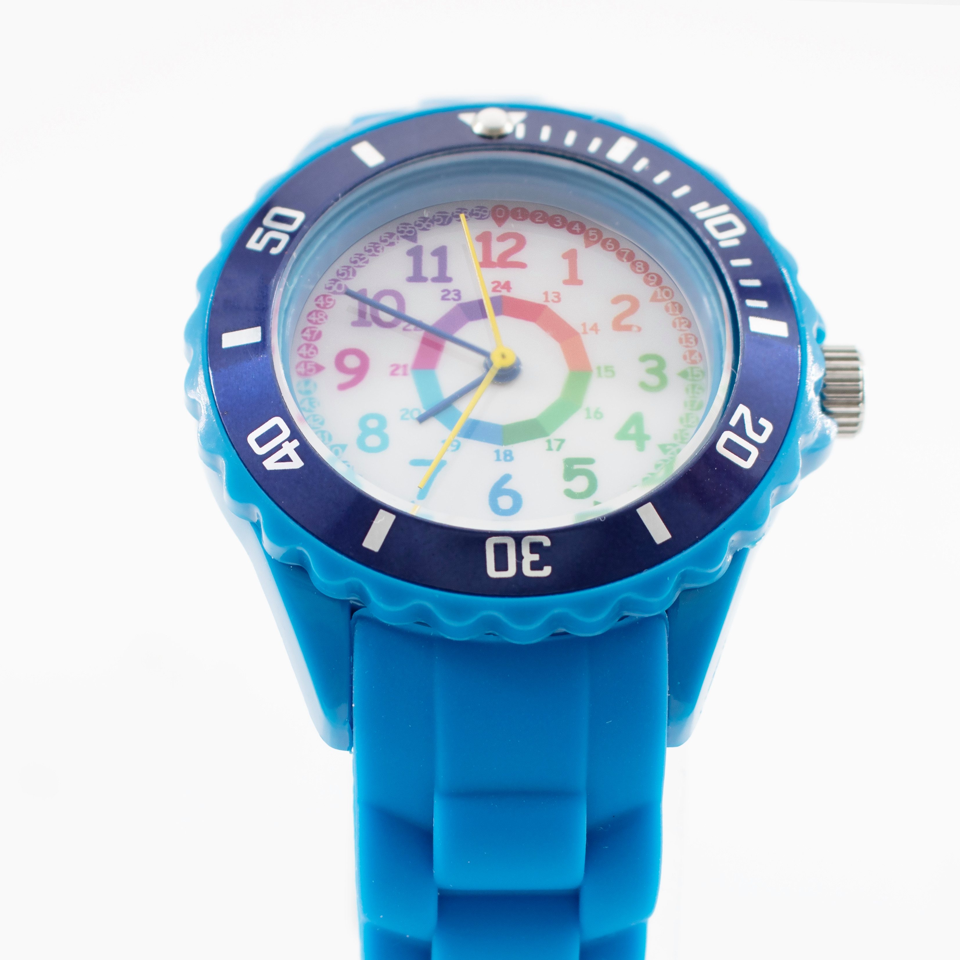 K&L Wall Art Quarzuhr Regenbogen Kinderuhr Analog Lernuhr Silikon Armbanduhr, Kinderarmbanduhr für Junge Mädchen – Bild 3 von 4