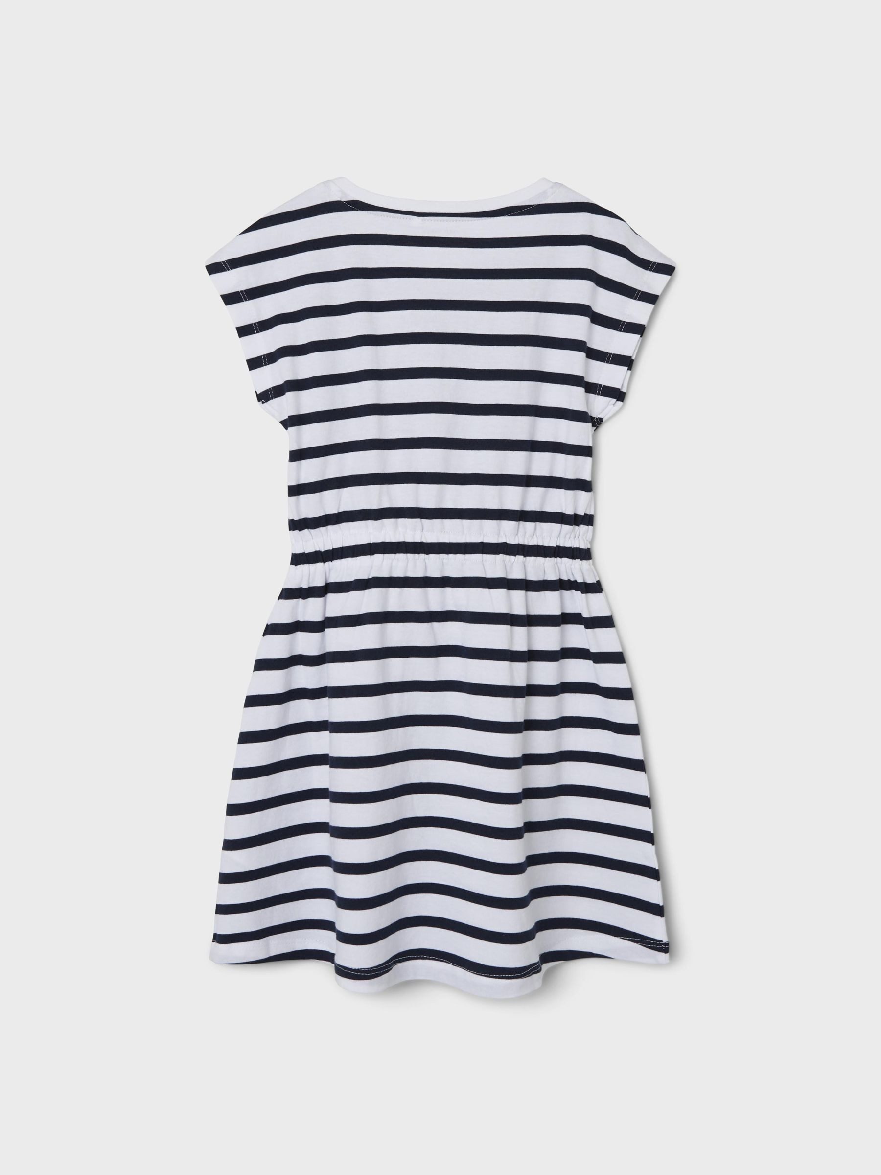 Name It Minikleid NKFMIE SS DRESS NOOS Baumwolle, Jersey, elastische Taille, regular fit