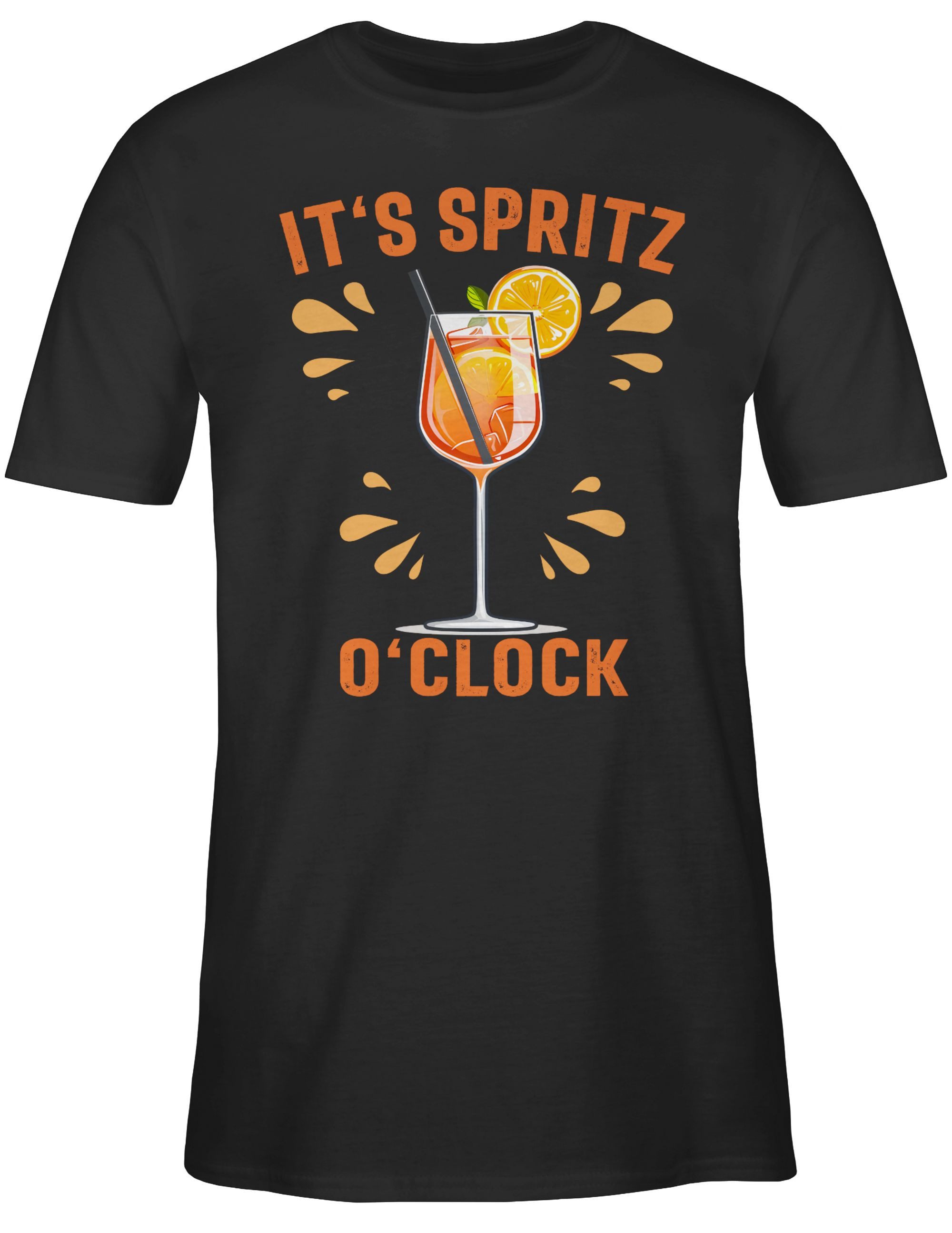 T-Shirt Its Spritz o Clock I Lustiges Geschenk Aperol Spritz Kostüm Fasching A