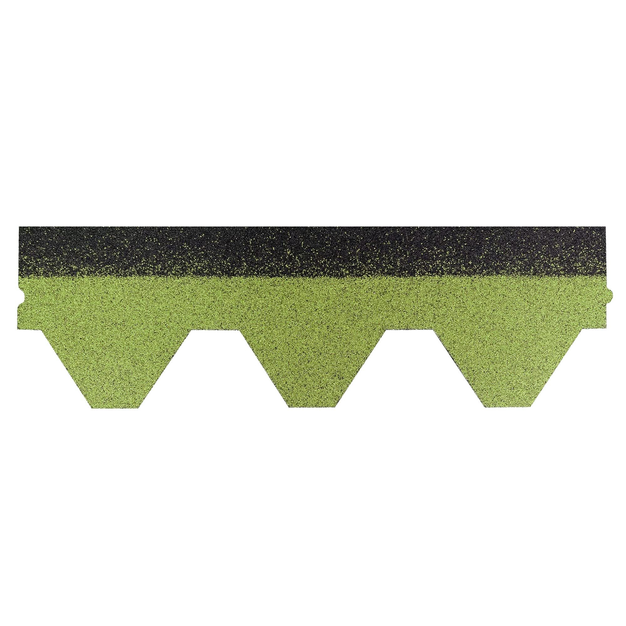 None Dachschindeln Dachschindeln Hexagonal Dreieck Form 3m? Grün (22 Stk) Schindeln