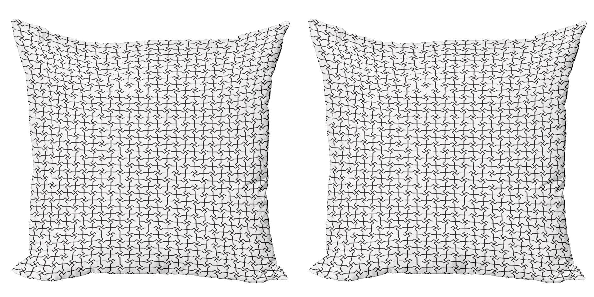 Kissenbezüge Abakuhaus Stück), (2 Simplistic Accent Digitaldruck, Modern Linien Abstrakt Doppelseitiger Geometrische