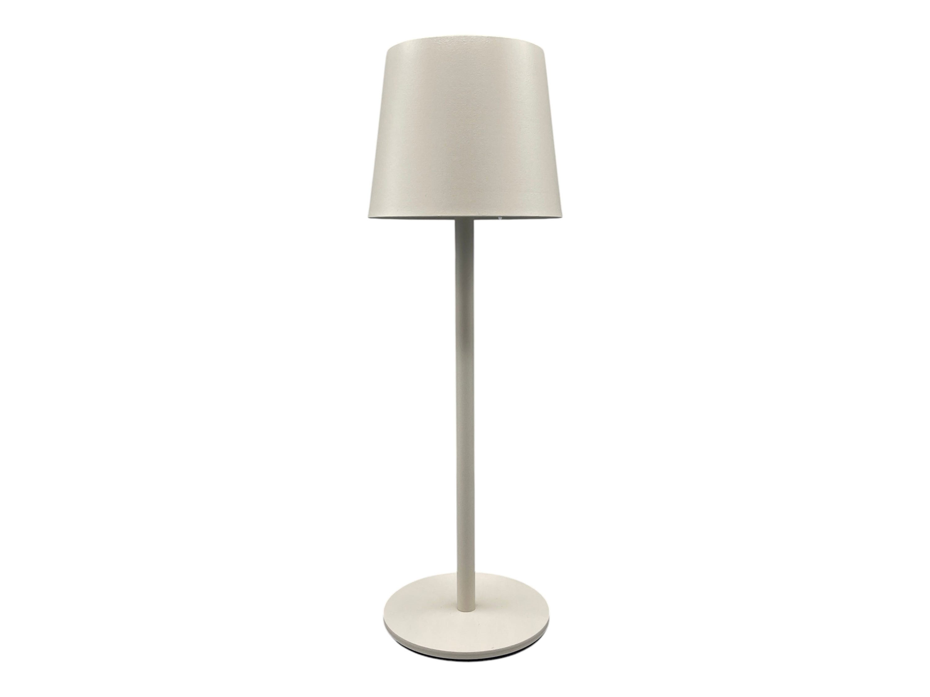 Coen Bakker Deco BV LED Außen-Tischleuchte Portable Light, mehrere Helligkeitsstufen, LED, warmweiß, kaltweiß, neutralweiß, USB dimmbar touch Metall sand matt 40 LED 26,5cm