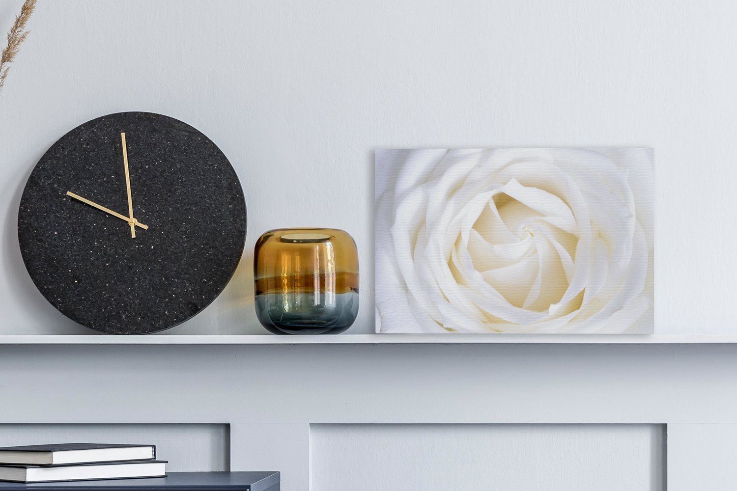 OneMillionCanvasses® Leinwandbild Rose - Weiß - günstig online kaufen
