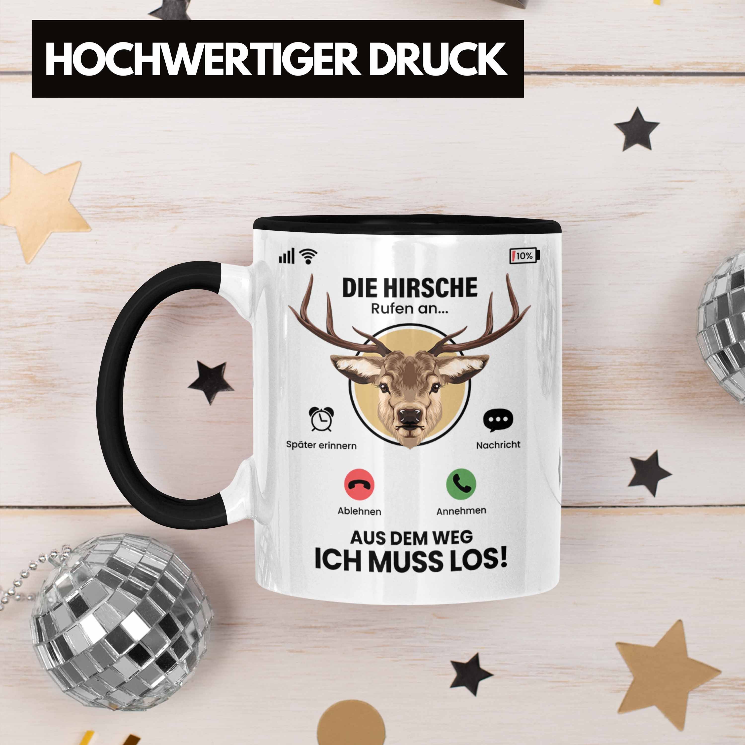 Geschenk Besitzer Hirsche An Gesch Züchter Tasse Rufen für Trendation Hirsche Tasse Die Schwarz