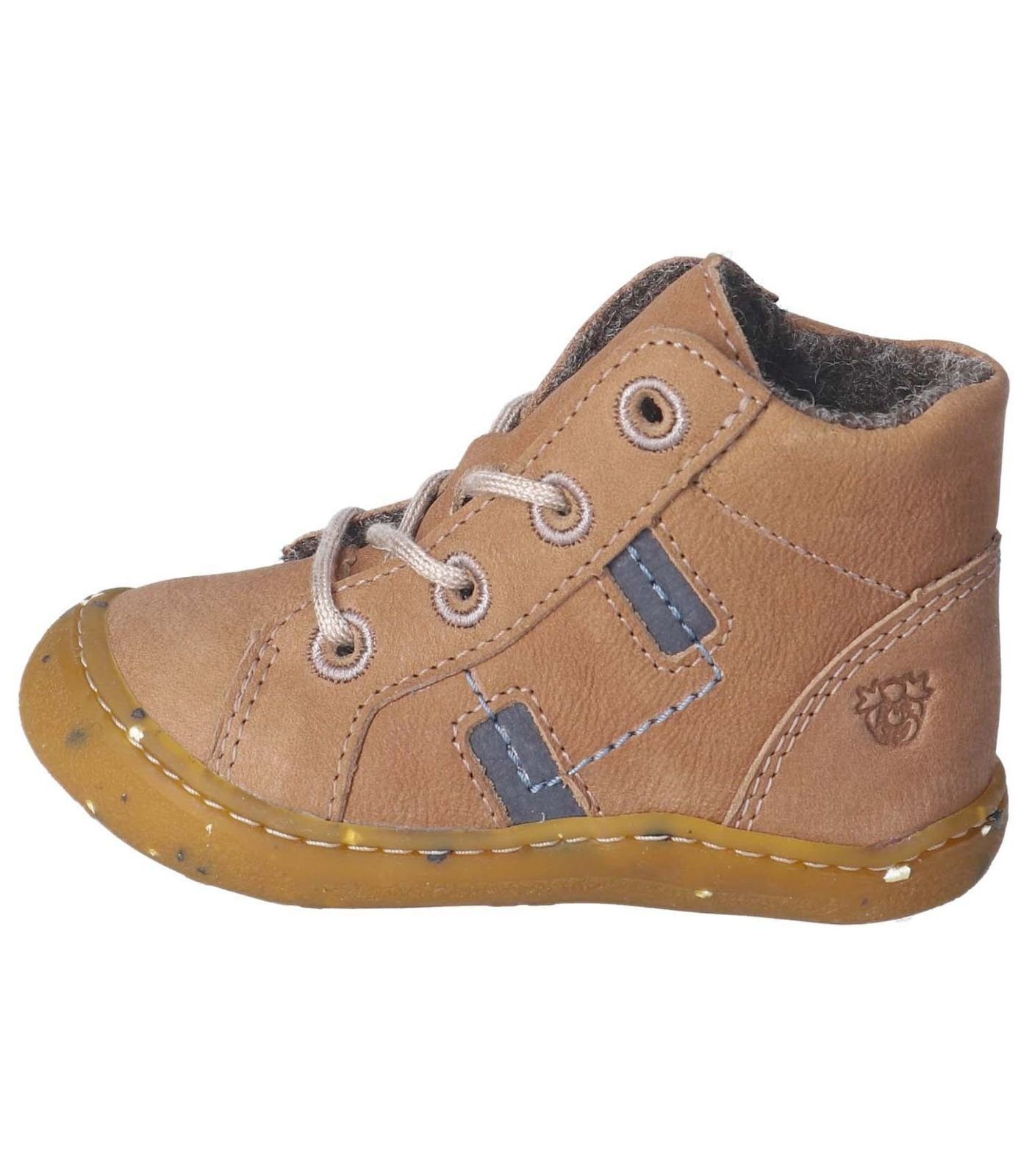 Pepino Halbschuhe Leder Lauflernschuh Caramel