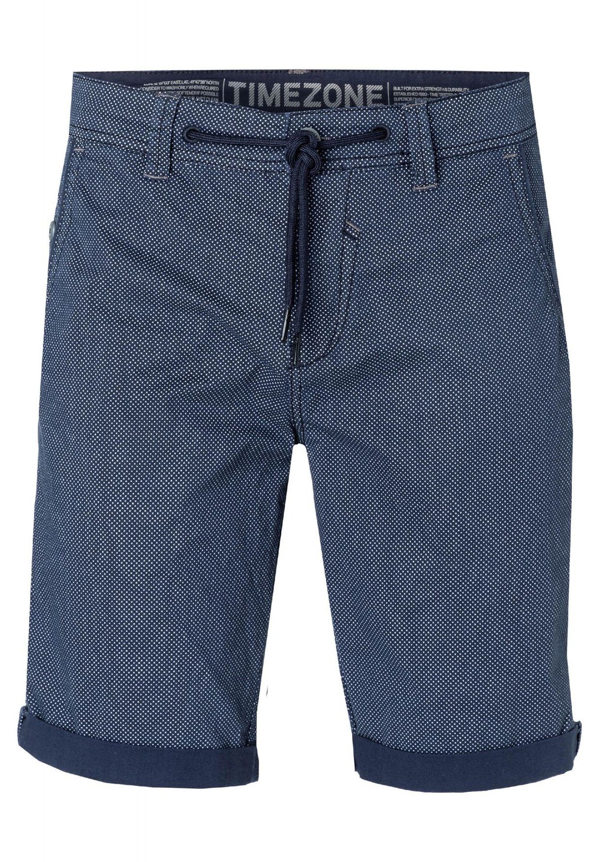 TIMEZONE Chinoshorts Chino Shorts mit Kordelzug LucaTZ 5918 in Navy