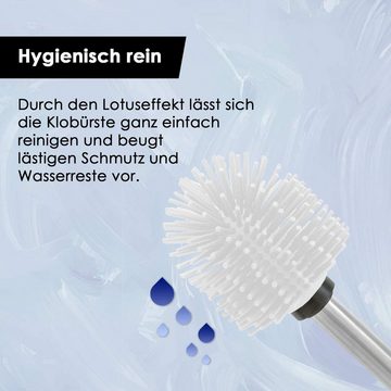 ROXUS WC-Reinigungsbürste SILIKON WC Bürste, Toilettenbürste, Klobürste, WC Ersatzbürste, jedes WC, (Set, 2 teilig), hochwertiger Silikonbürstenkopf