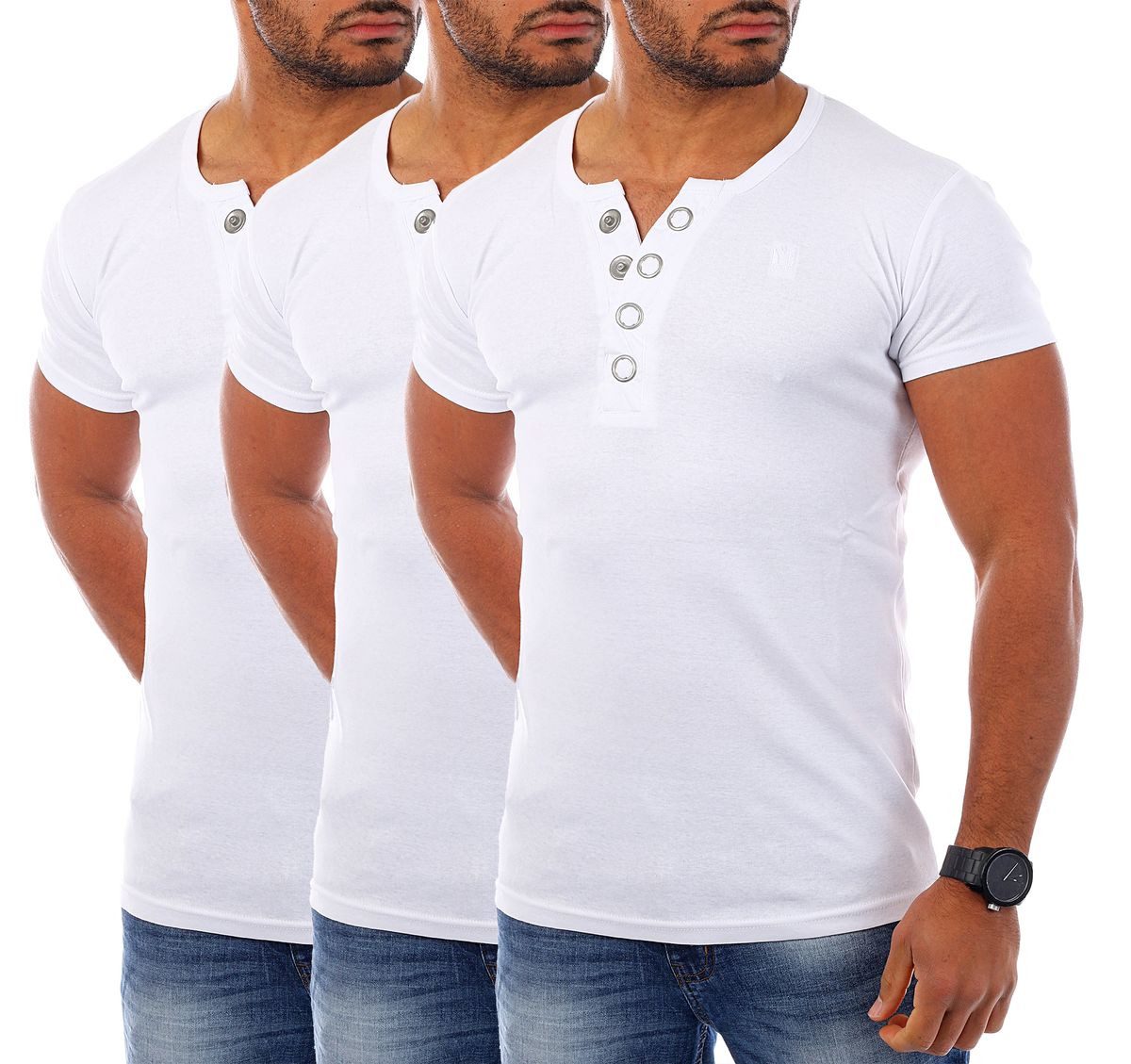 Young & Rich T-Shirt Herren basic günstig online kaufen