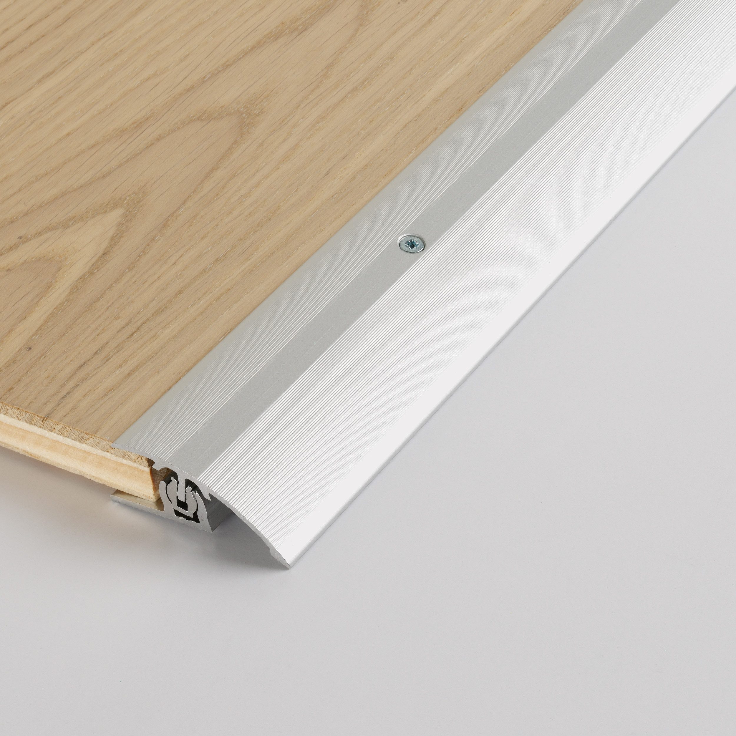 PARADOR Anpassprofil Aluminium eloxiert Silber (Aluminium eloxiert, 1-St., Für Produkte von 8 bis 18 mm), Für einen optimalen Höhenausgleich