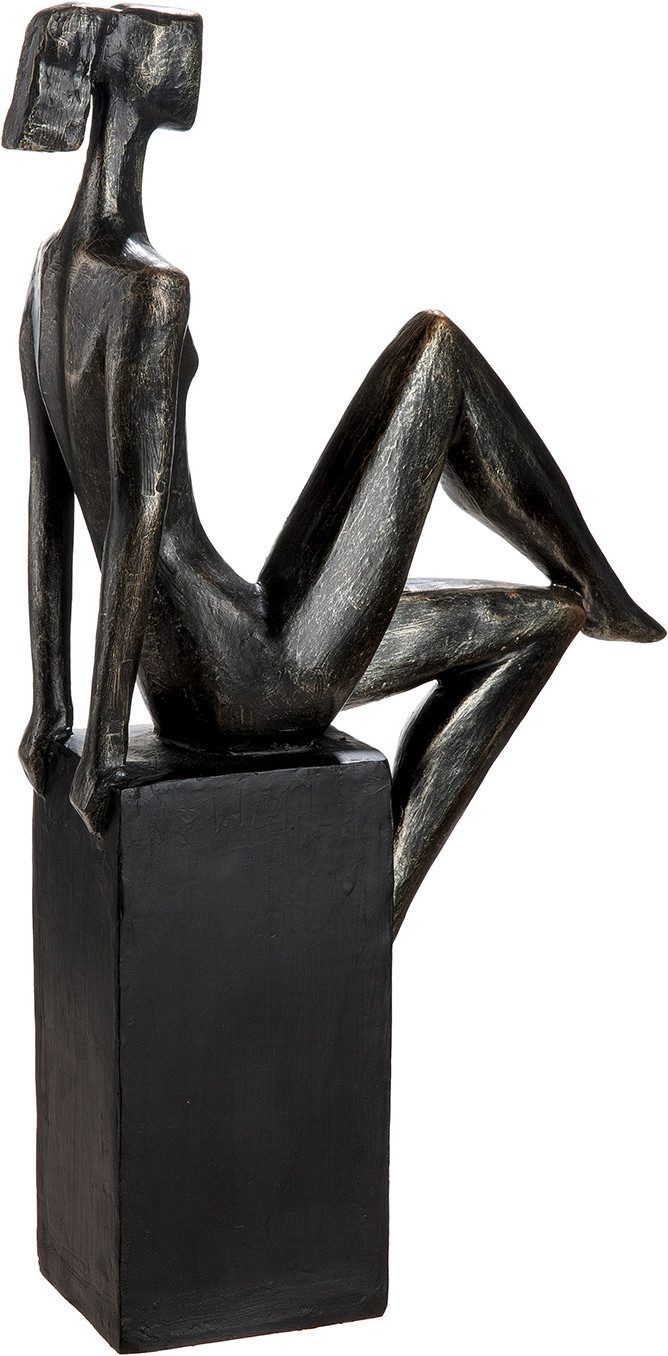 GILDE Skulptur Skulptur Frau Eleganz bronzefarben (1 St), Anmut graziös dekorativ Wohnambiente Geschenkidee
