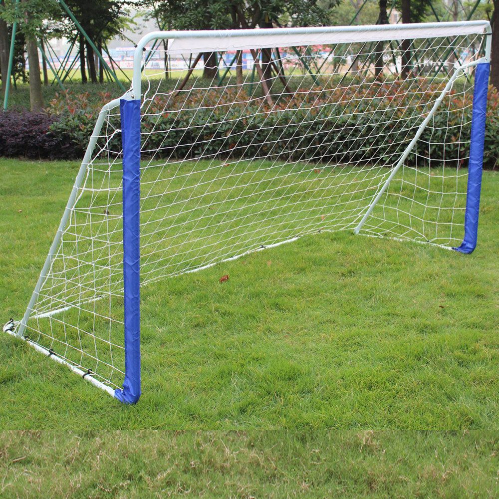 Fußballtor 243x152x91cm mit Netz und Tragetasche, robustes Stahlgestell