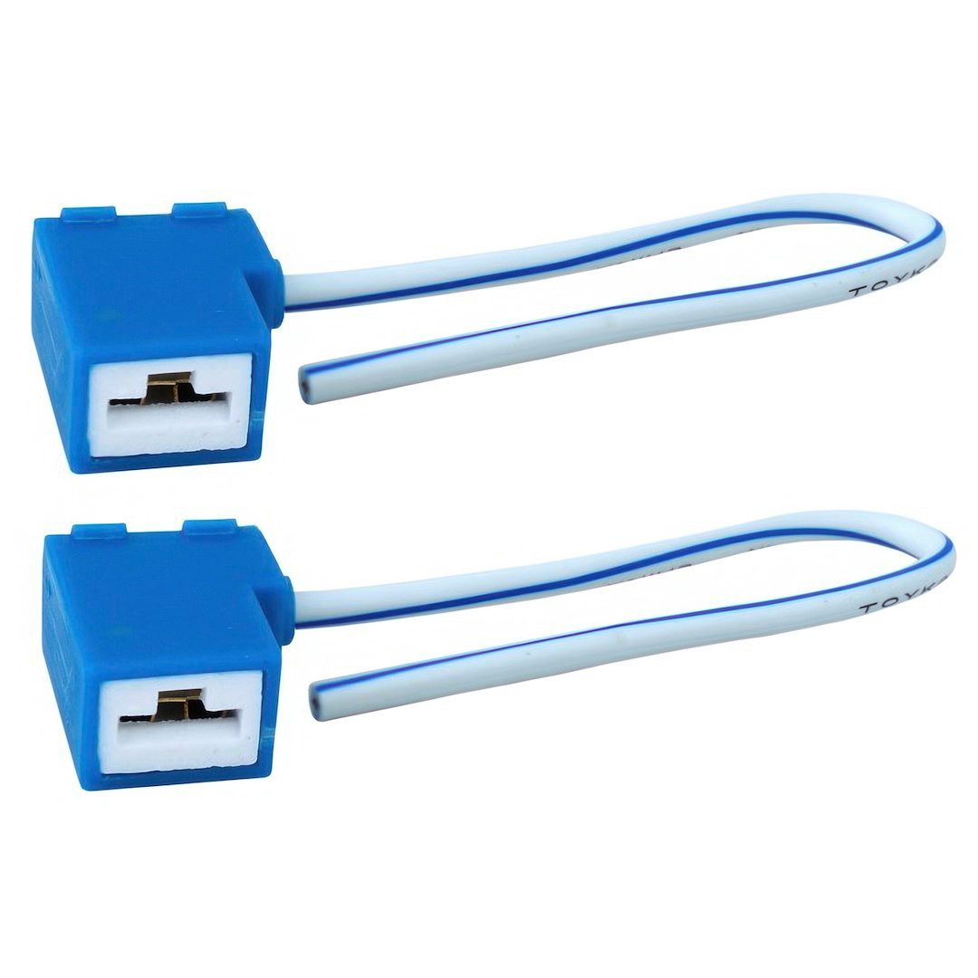 Vision Lampenfassung H1/H3 gewinkelt, Keramik, 15 cm Kabel, 2 Stk KFZ-Adapter, Lampenfassung H1/H3 gewinkelt, Keramik, 15 cm Kabel, 2 Stk