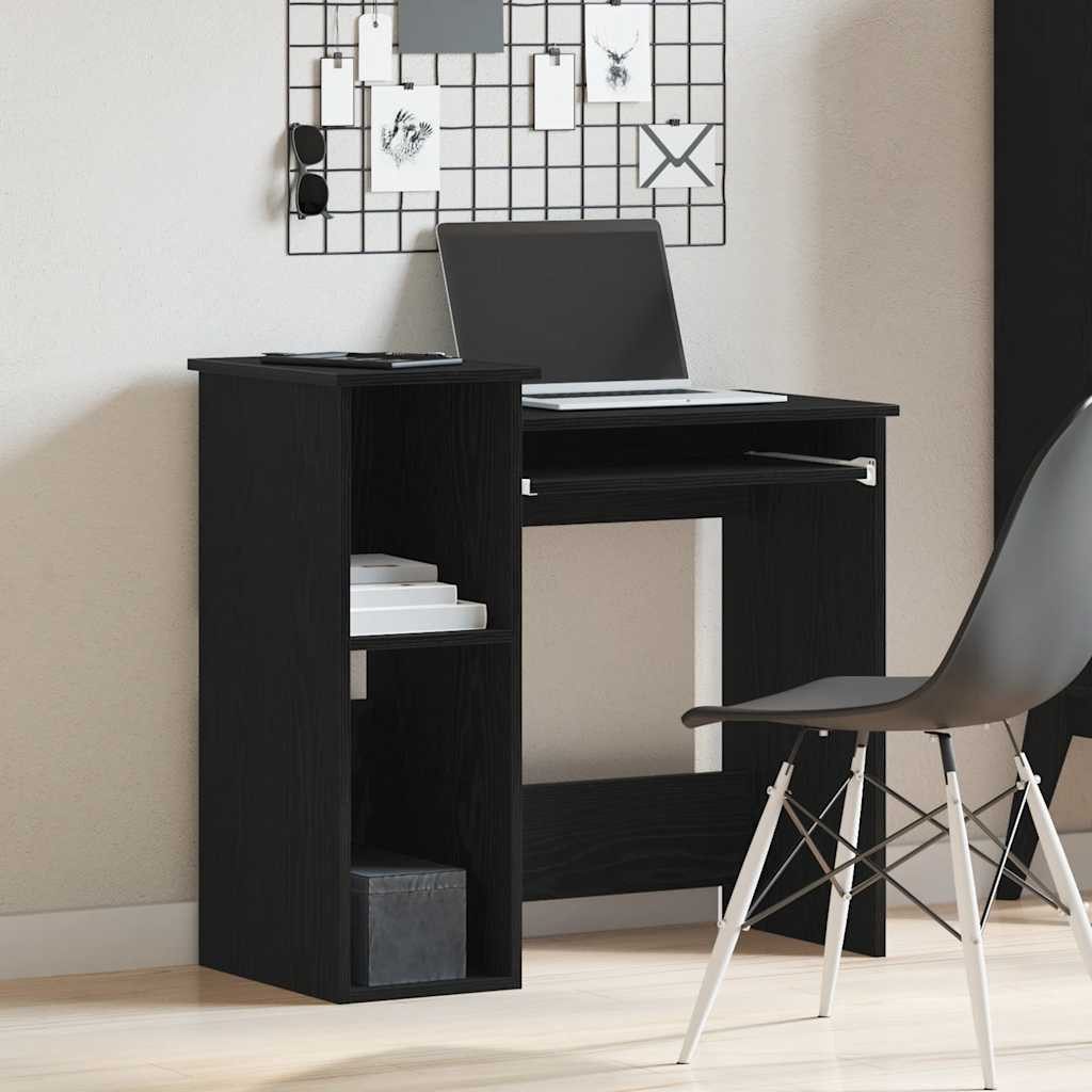 vidaXL Schreibtisch Schreibtisch mit Regalen Schwarz günstig online kaufen