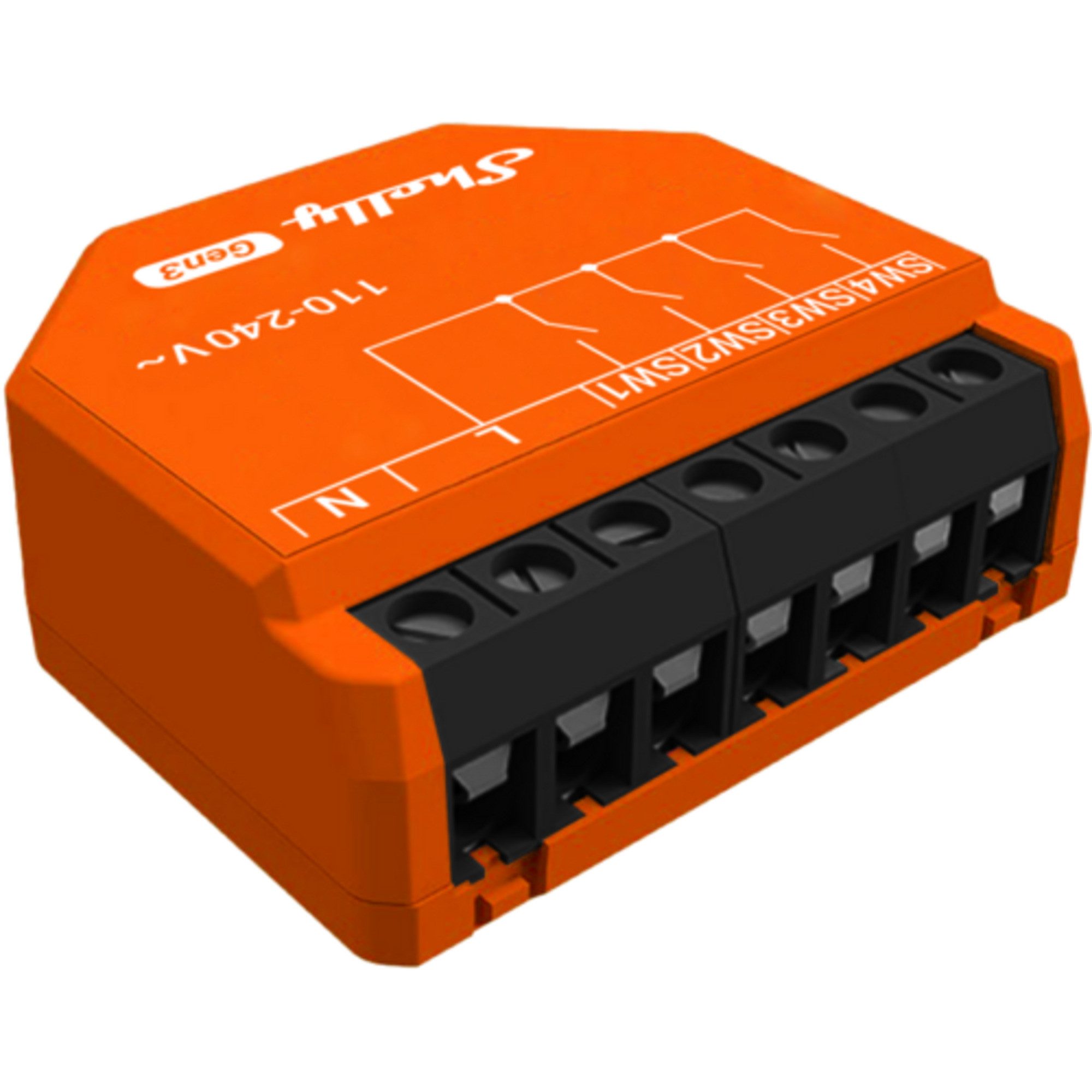 Shelly Relais-Modul Shelly i4 Gen3, Relais