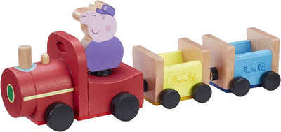 eOne Spielzeug-Auto Peppa Wutz Holz Spielzeug - Eisenbahn (mit Opa Wutz Figur)