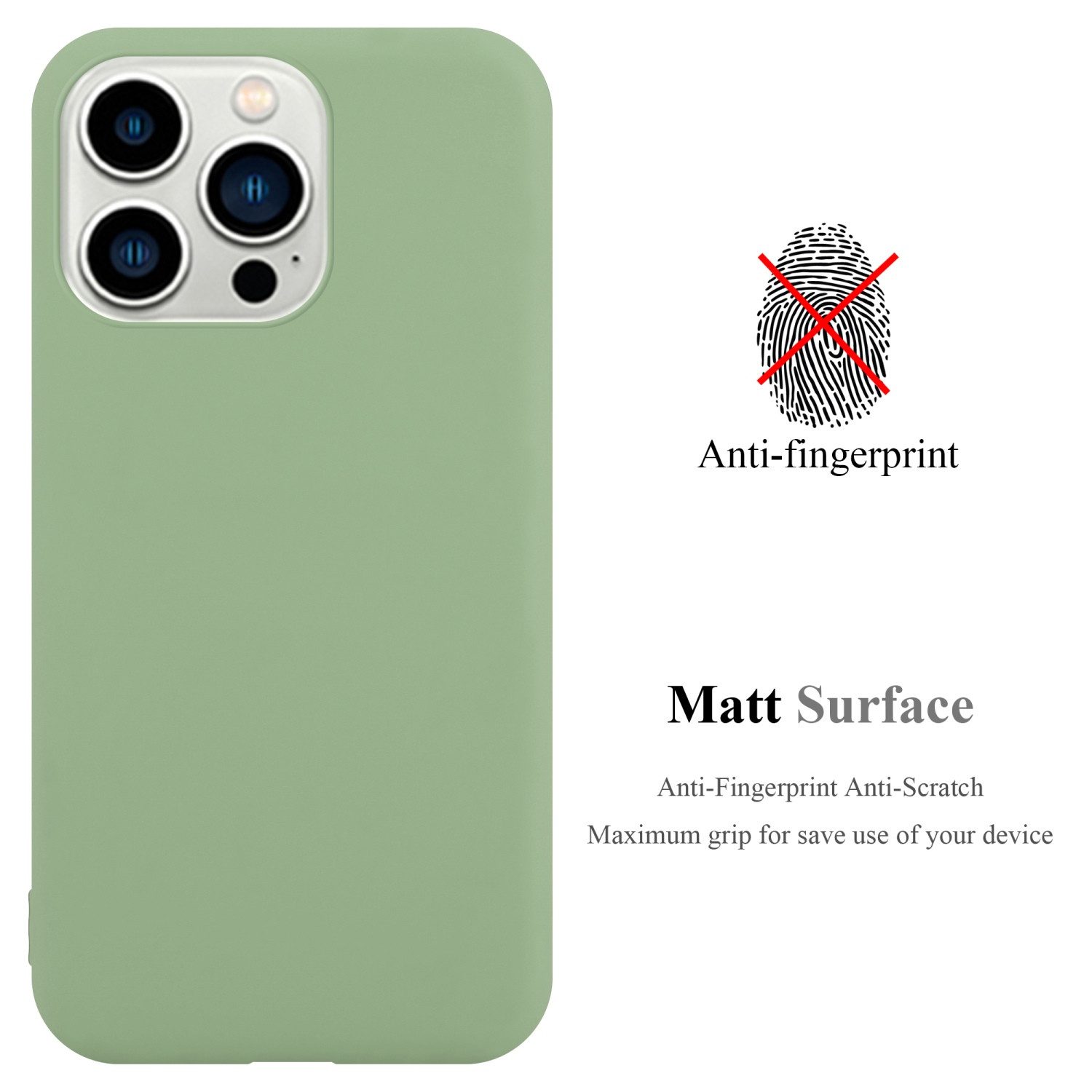 Cadorabo Handyhülle für iPhone 14 PRO MAX Hülle Apple iPhone 14 PRO MAX, Flexible TPU Silikon Handy Schutzhülle - Hülle - ultra slim