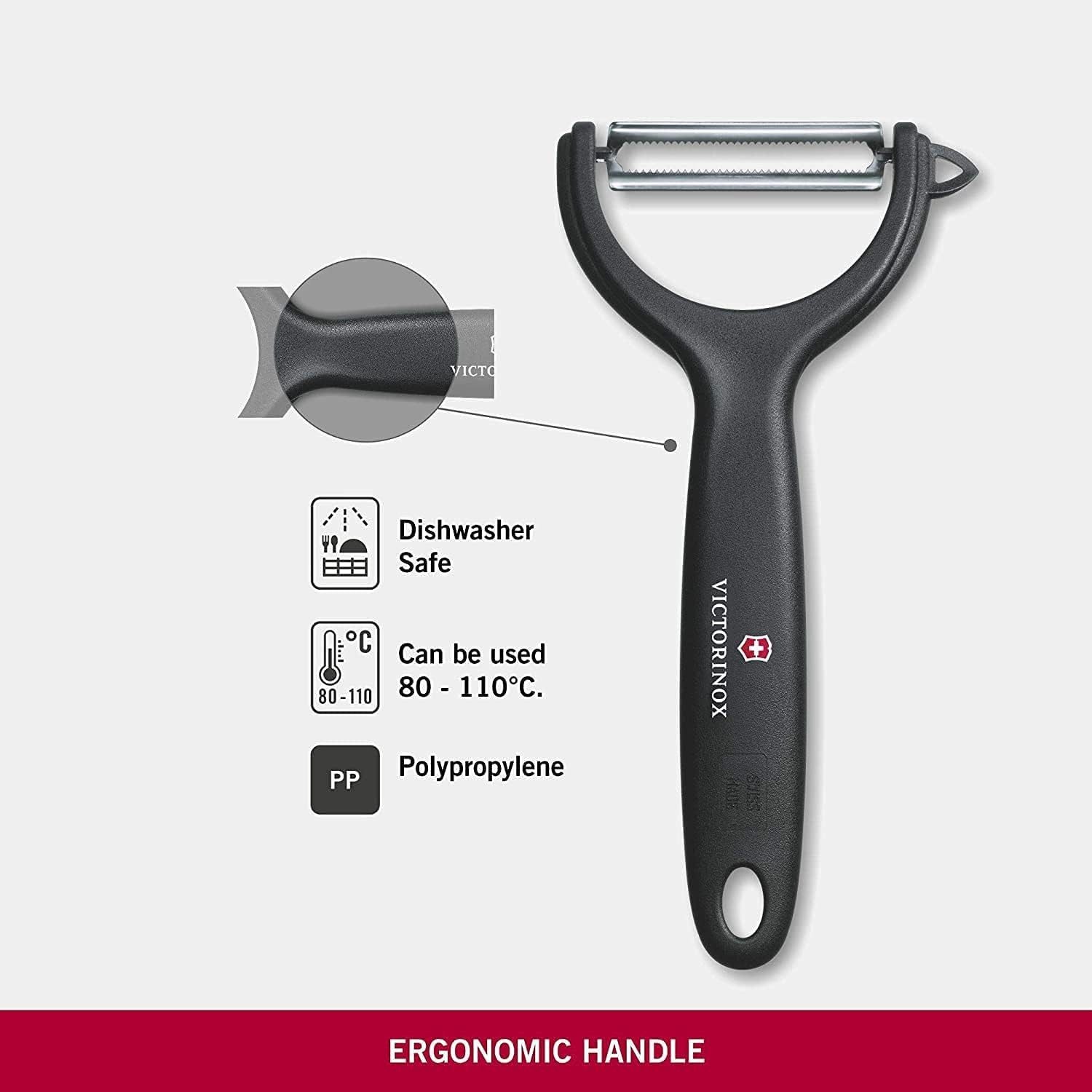 Victorinox Spargelschäler Universalschäler Duo Pack, extra scharf, Zackenschliffklinge, zweis, chneidig ergonomischer Griff, Limited Edition Hellgelb