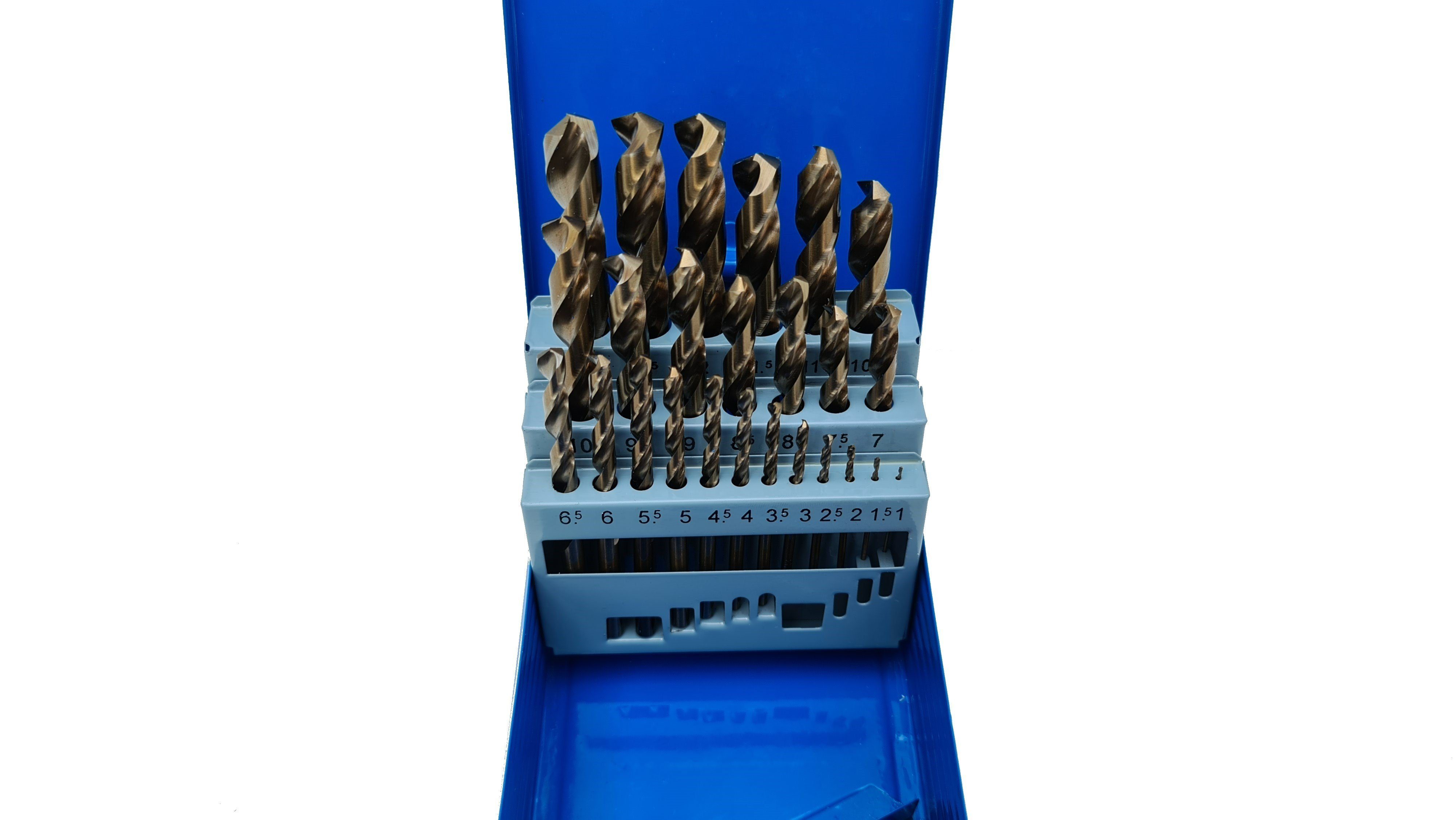 PeTools Metallbohrer 25 tlg. Edelstahl-Bohrerset (1-13mm) HSS-E Co5 Cobalt Spiral-Bohrer VA, (25-tlg), HSS-E kobaltlegiert (Co5)