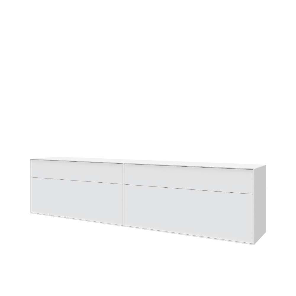 LeGer Home by Lena Gercke Lowboard Essentials, TV-Board, TV-Kommode, TV-Schrank, TV-Möbel (2 St), Breite: 222 cm, UV lackiert, Push-to-open-Funktion
