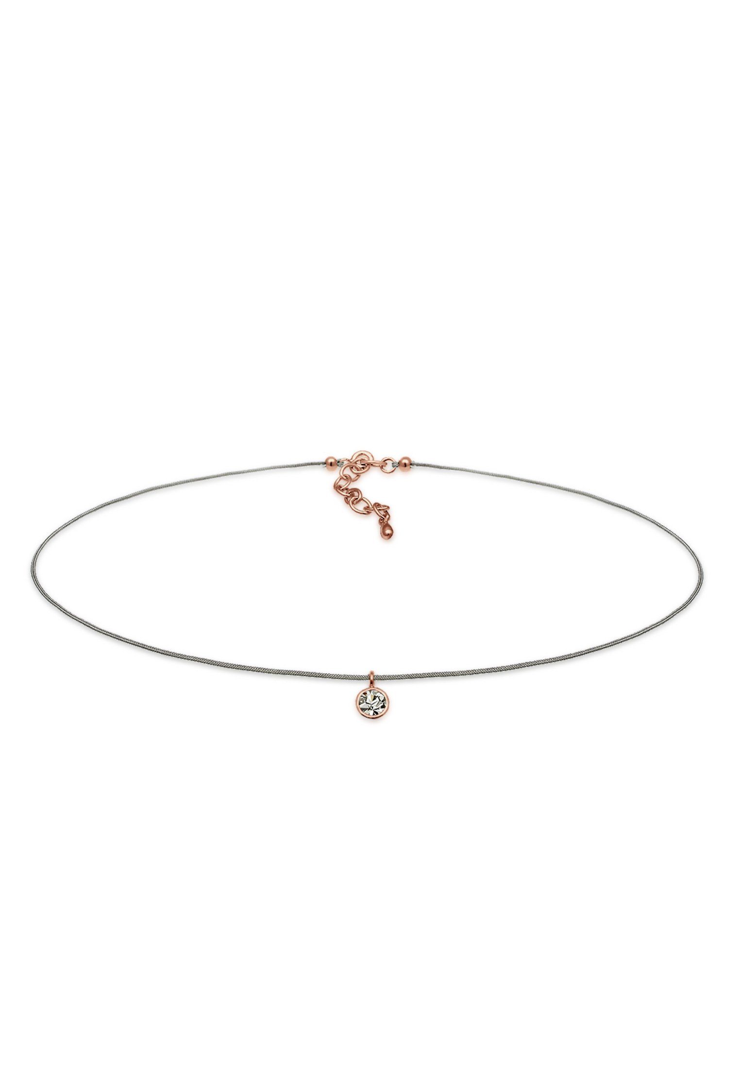 Elli Choker Basic Choker 925 Silber, mit Kristallen von Swarovski®