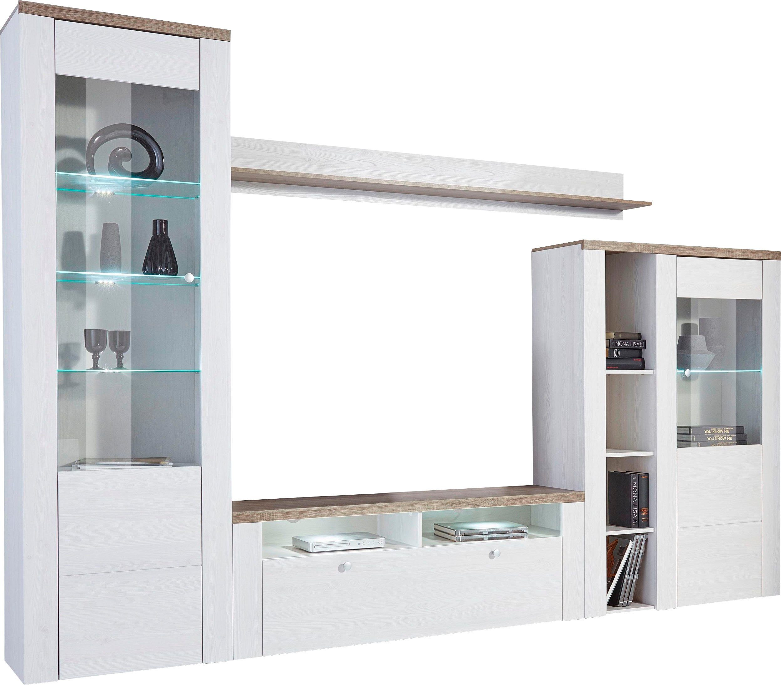 Home affaire Wohnwand Larona, Anbauwand, Set 4 Teilig, (Set, 4-St), bestehe günstig online kaufen