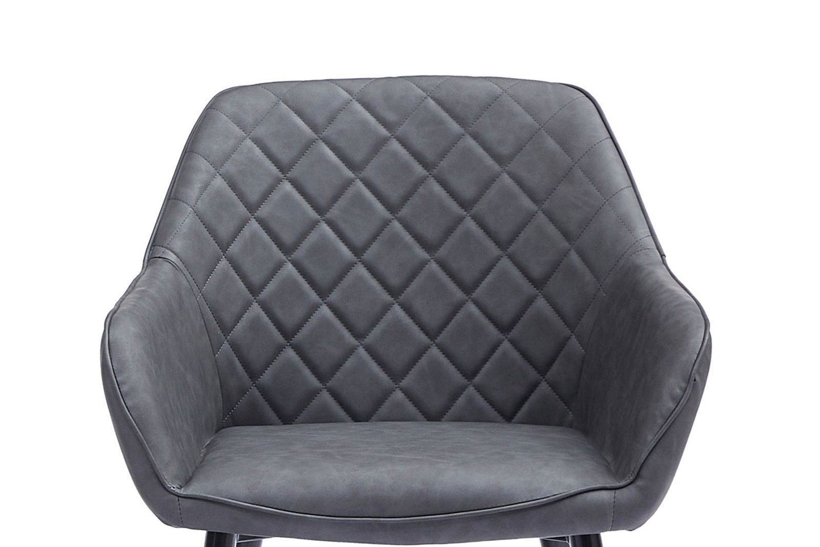 mit Junado® 43cm Esszimmerstuhl schwarz Lasse, skandinavischer Sitzschale, Stil ergonomischer Sitzhöhe
