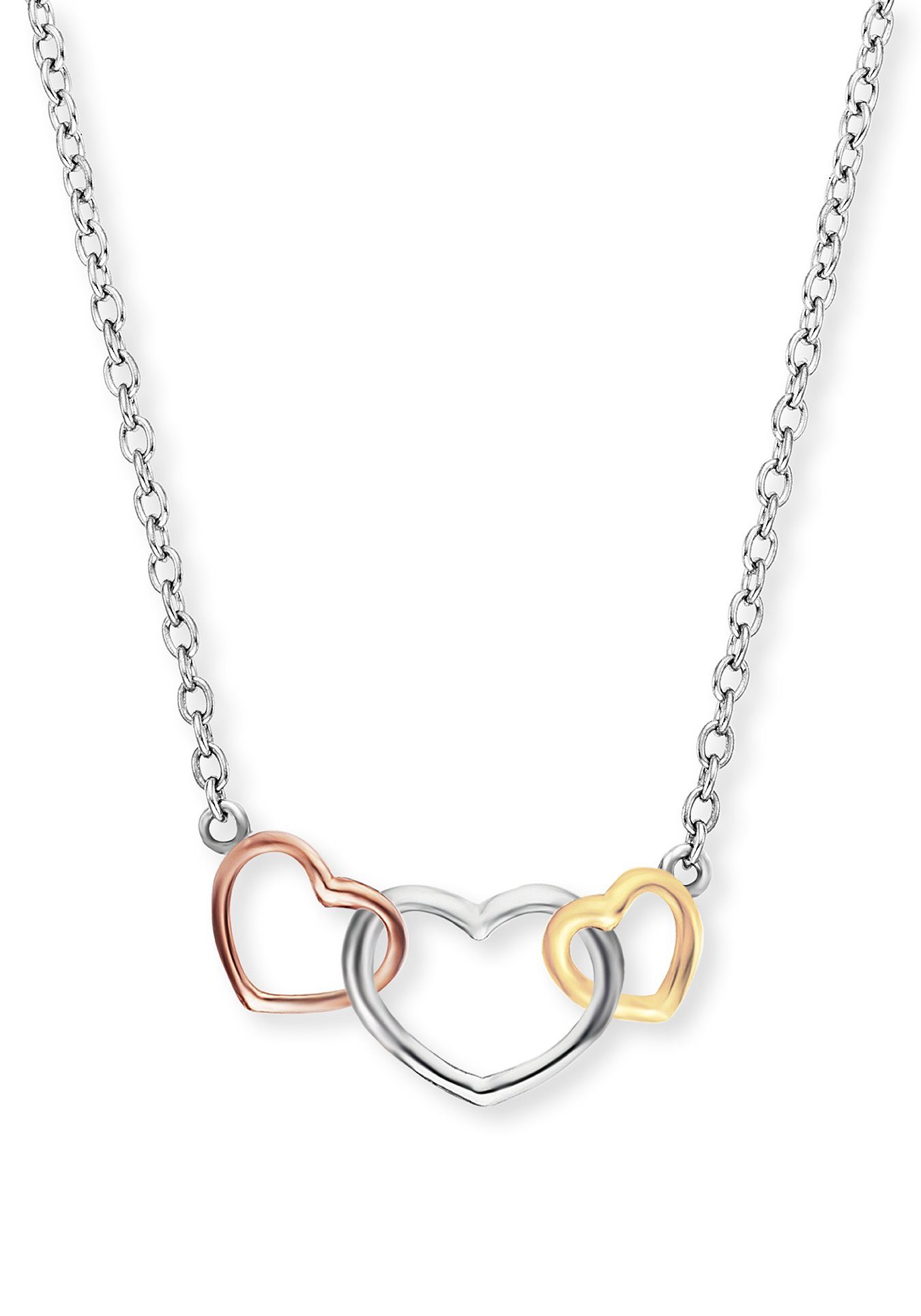 Engelsrufer Kette mit Anhänger 3 HERZEN TRICOLOR günstig online kaufen