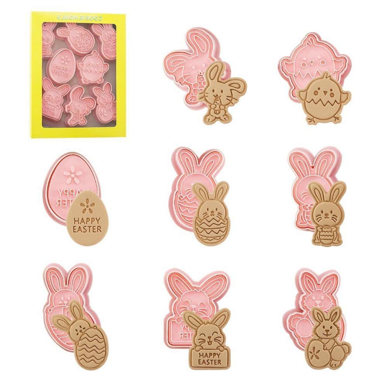 LuxusKollektion Ausstechform Ausstechformen Ostern 8-tlg., Kunststoff, (1-St)