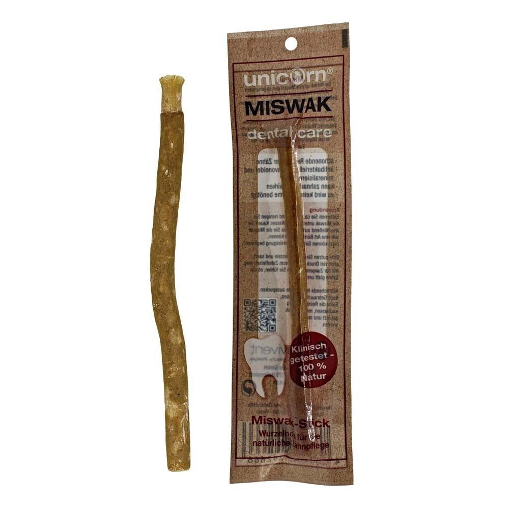unicorn Zahnbürste Miswak dental care - Naturzahnbürste Wurzelholz