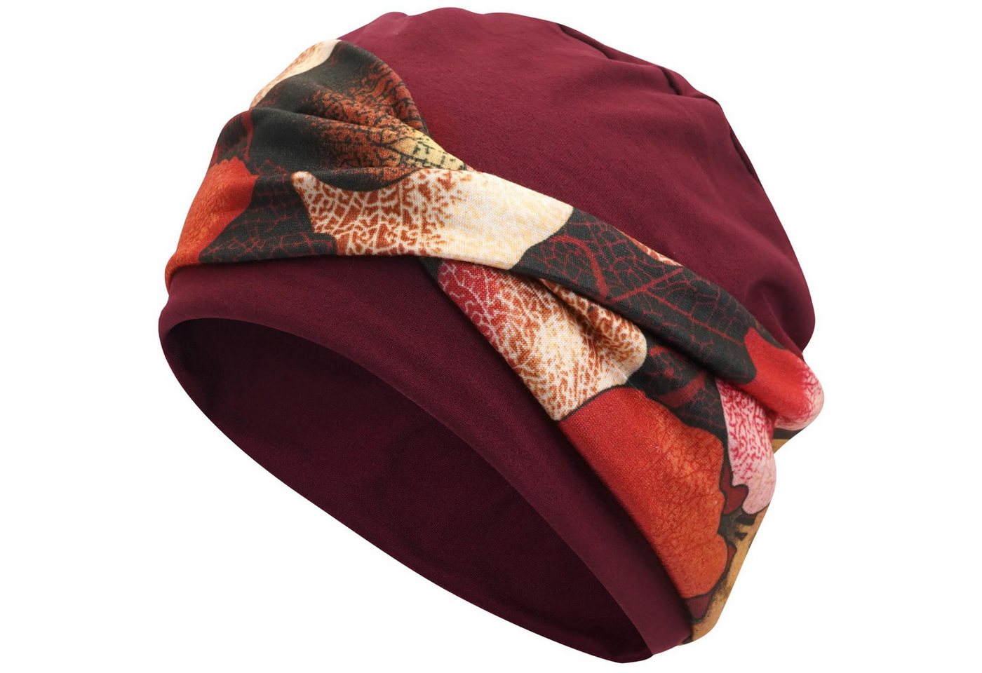 nsihing Turbanmütze Turbanmütze Damen, Boho Blumenmuster, Elastische Kopfbedeckung Weich, Atmungsaktiv & Bequem für Alltag und Freizeit