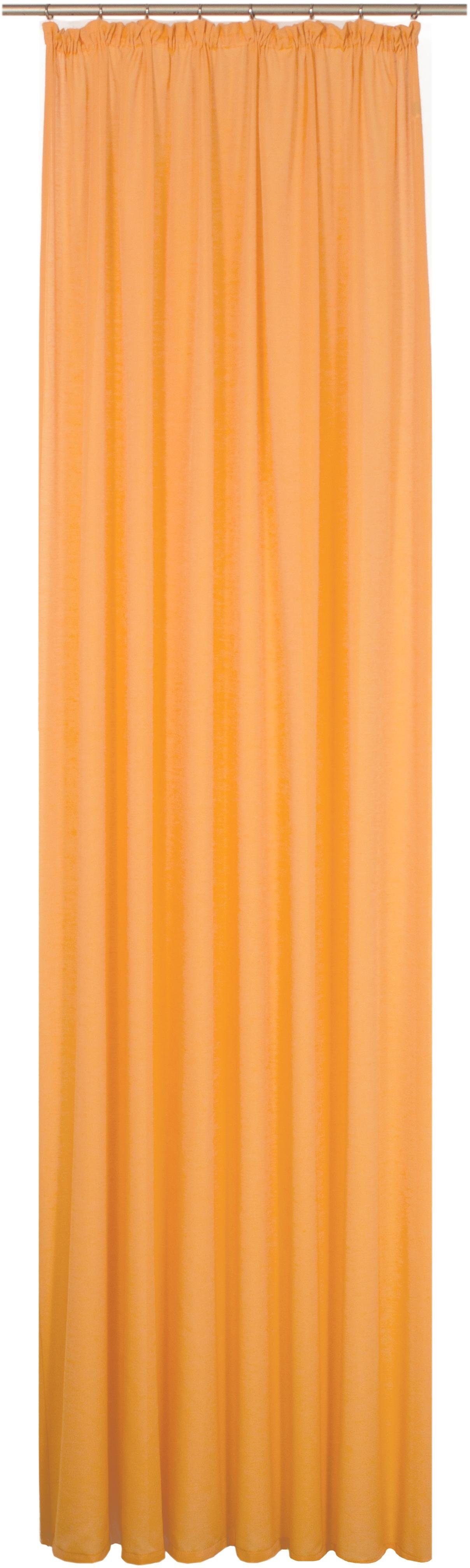 Vorhang LORCA, Wirth, Kräuselband (1 St), halbtransparent orange