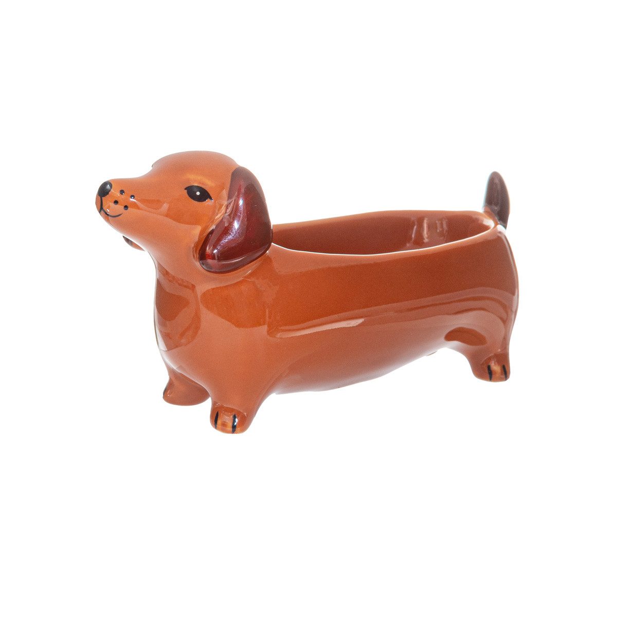 Sass & Belle Schmuckablage Sausage Dog - Dackel (Ablage, 1 St., Porzellan), ca. 5 x 14 x 7 cm