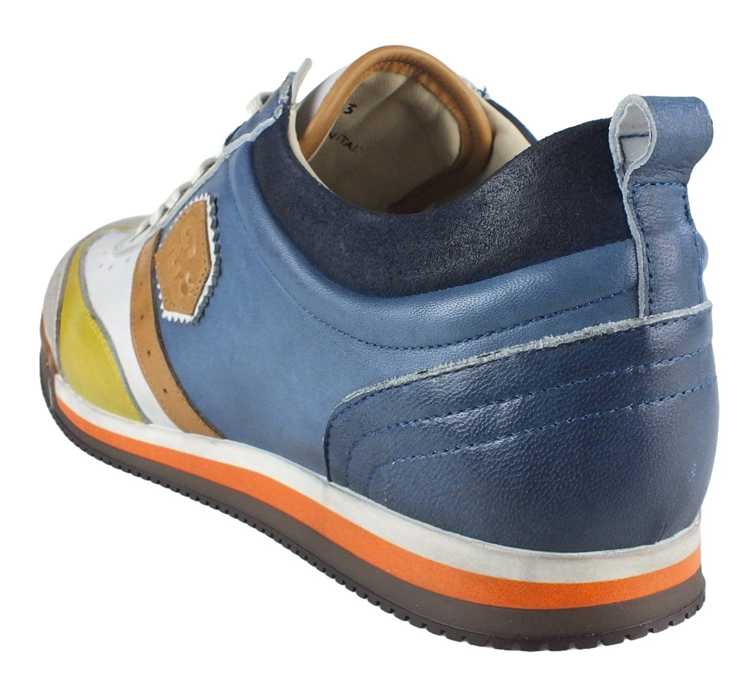 Kamo-Gutsu Herren Leder Halbschuhe Sneaker Sneaker Wechselfussbett