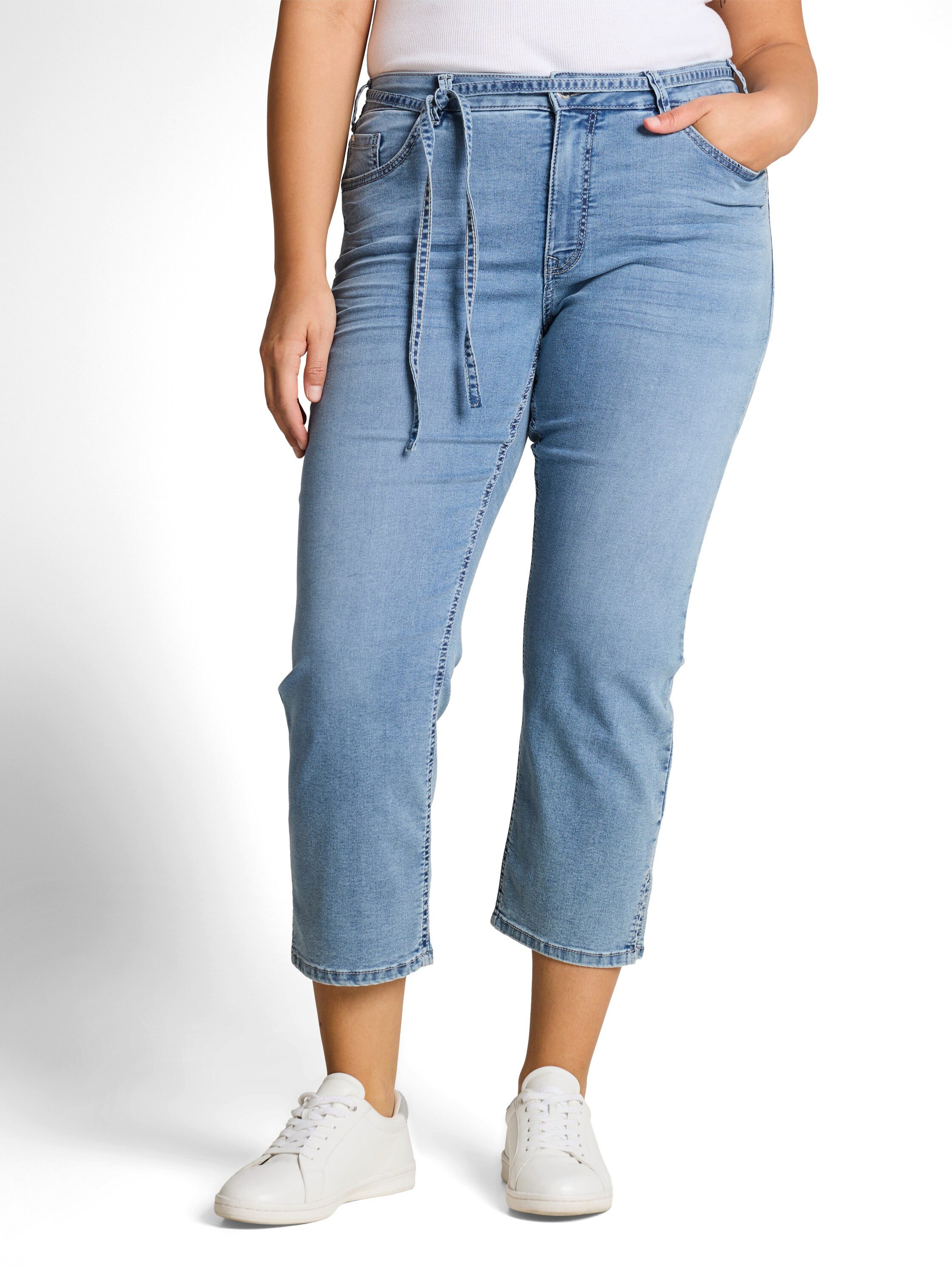 TOM TAILOR PLUS Skinny-fit-Jeans mit Jeans-Bindeband und Stretch