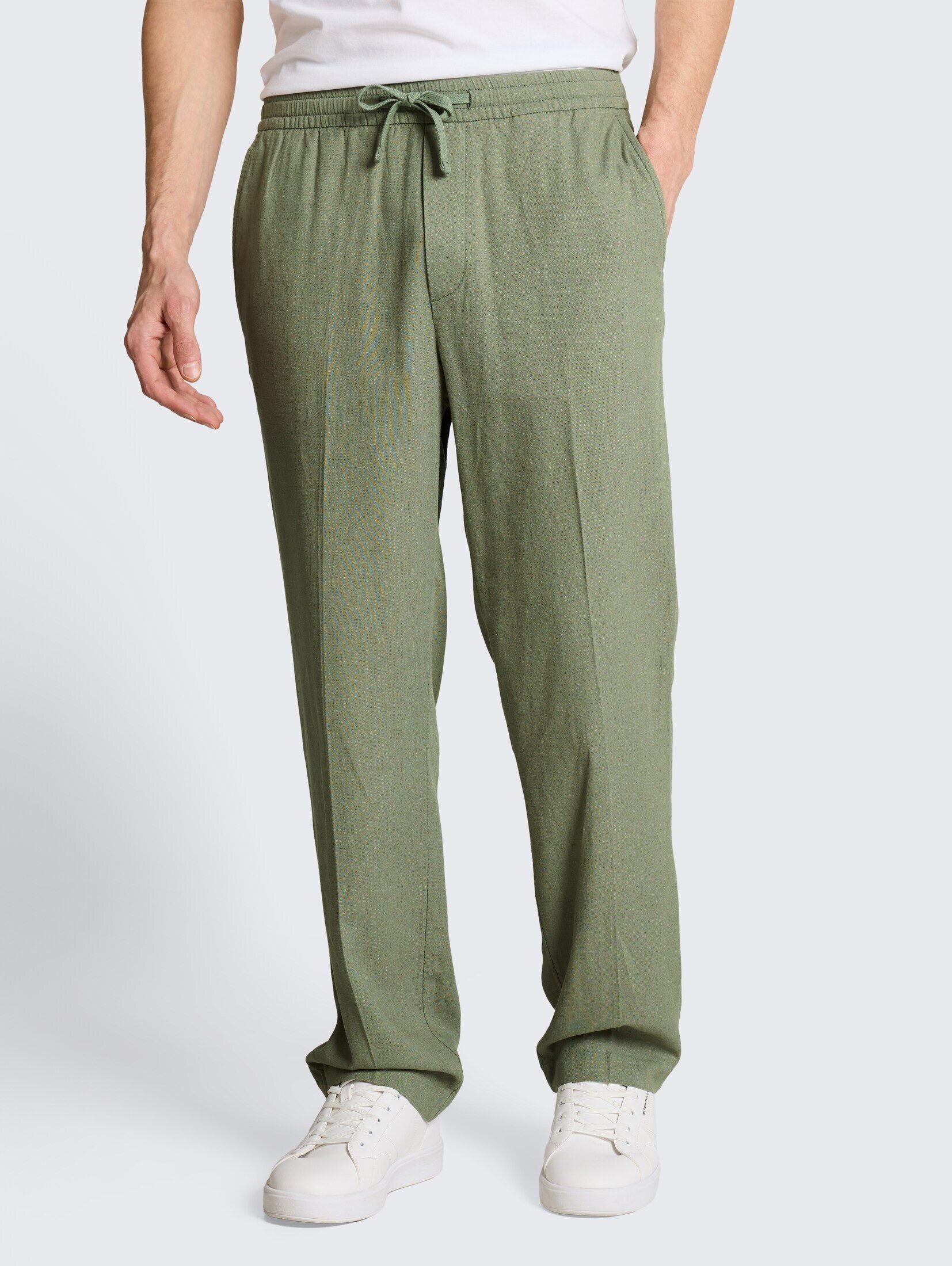 TOM TAILOR Denim Chinohose Hosen & Chino TTLOOSE Hose mit Leinenanteil