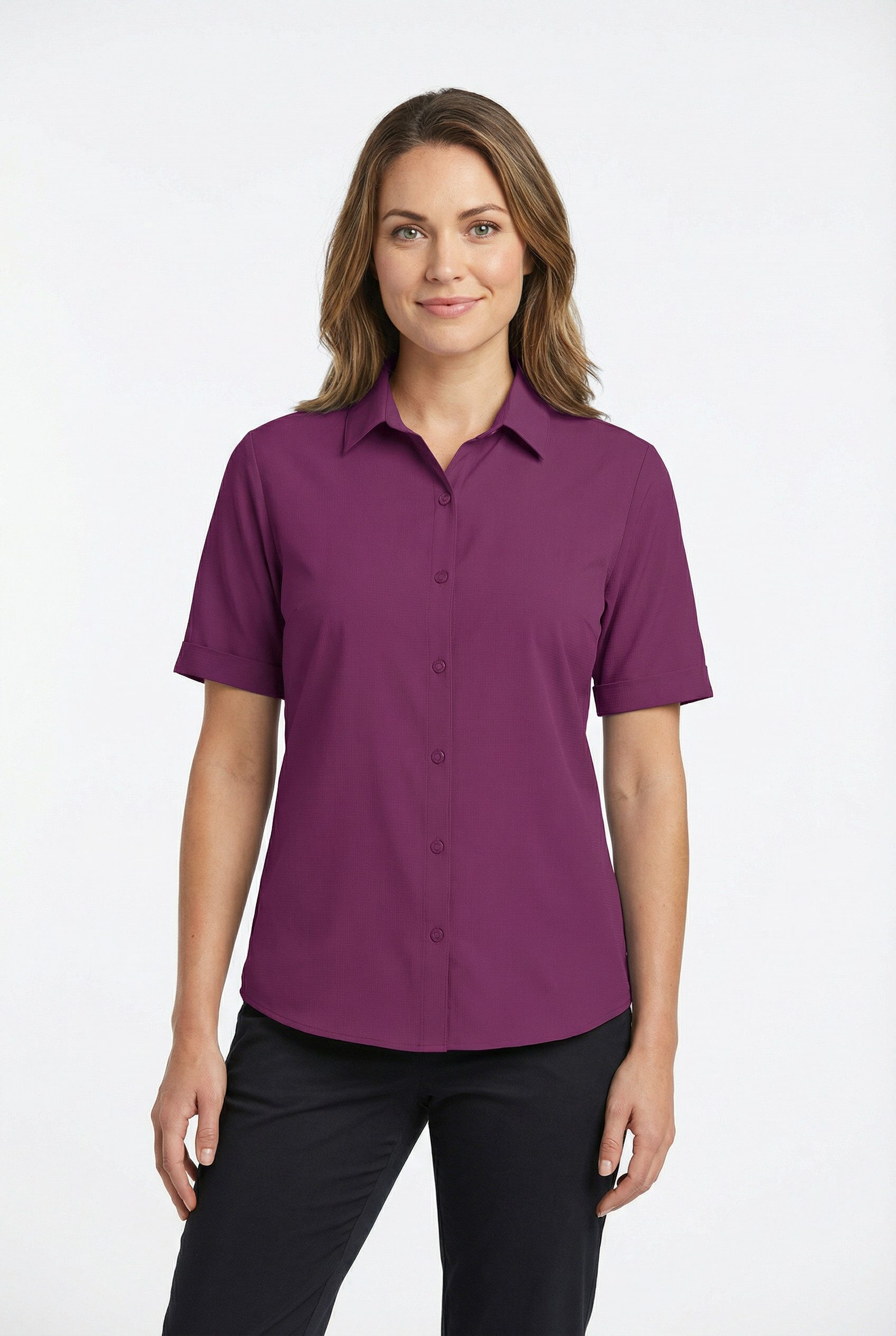 Killtec Funktionsbluse KOS 85 WMN WVN SHRT sportliche Passform, für Freizeitaktivitäten, aus Polyester