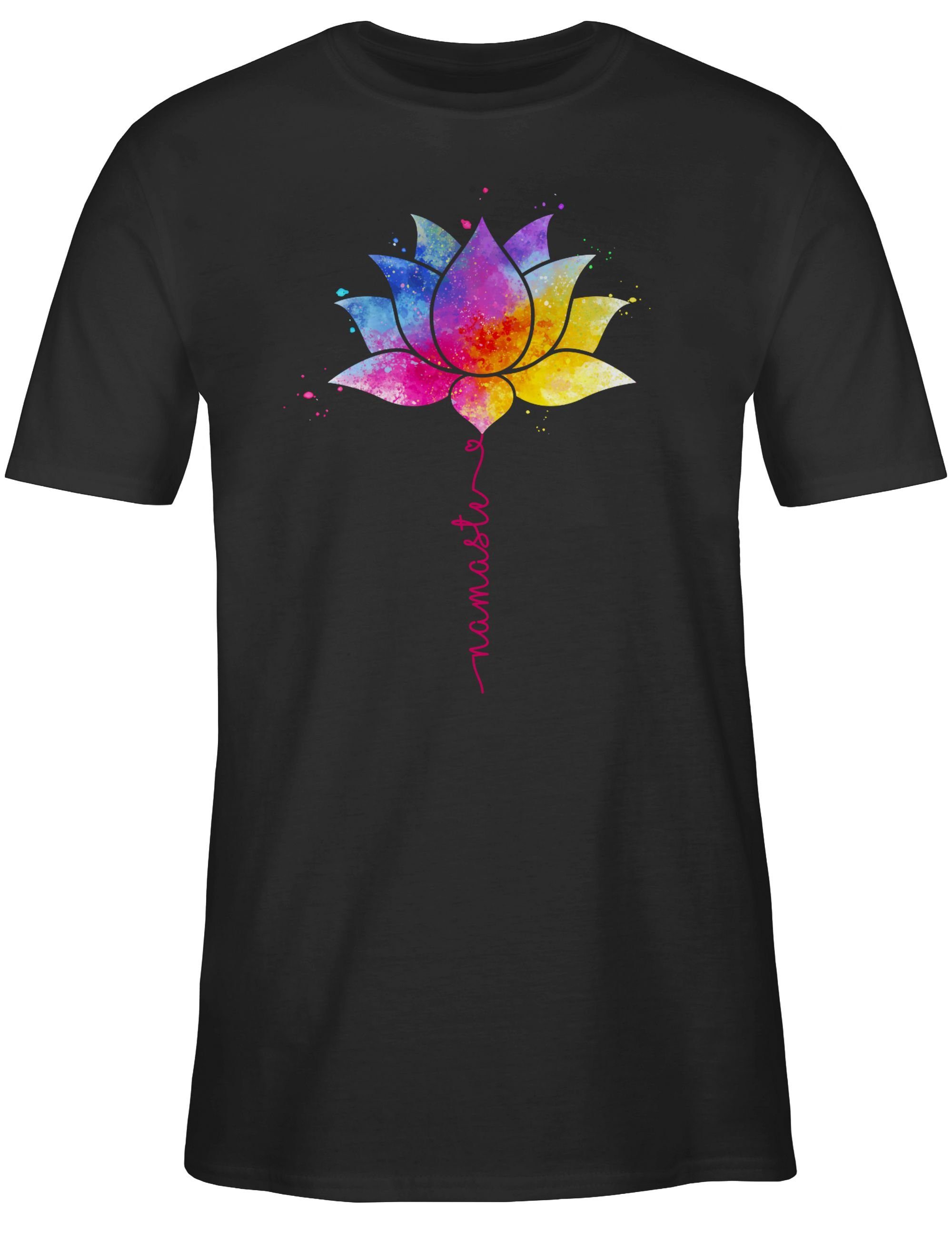 Shirtracer T-Shirt Namaste Lotusblüte I Meditation günstig online kaufen