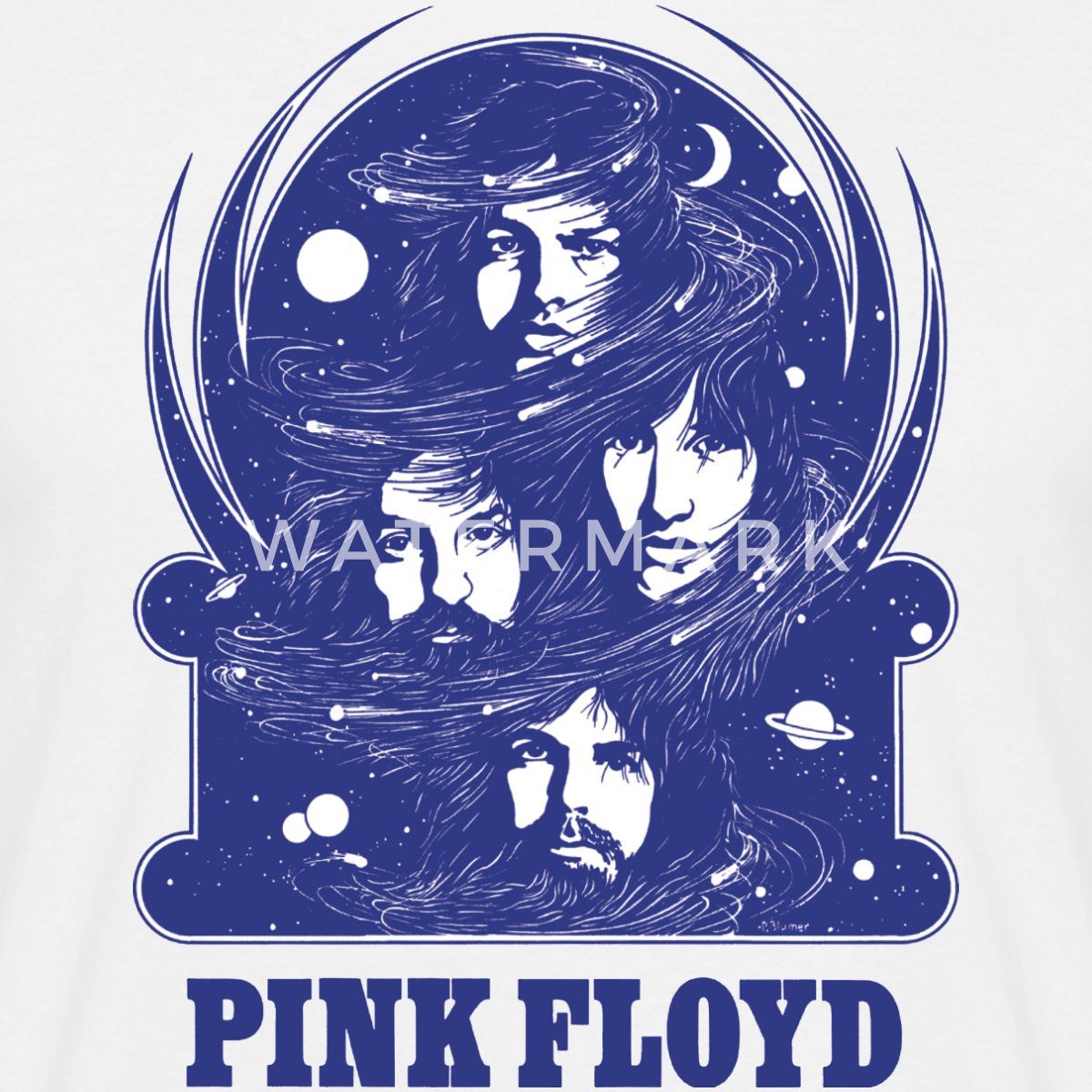 Spreadshirt T-Shirt Pink Floyd Logo Und Band Männer T-Shirt (1-tlg)