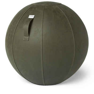 VLUV Sitzball »VLUV BOL Vega Sitzball, ergonomisches Sitzmöbel für Büro und Zuhause, Farbe: Moss (Grün), Ø 60cm - 65cm, Bezug aus veganem Kunstleder, robust und formstabil, mit Tragegriff«