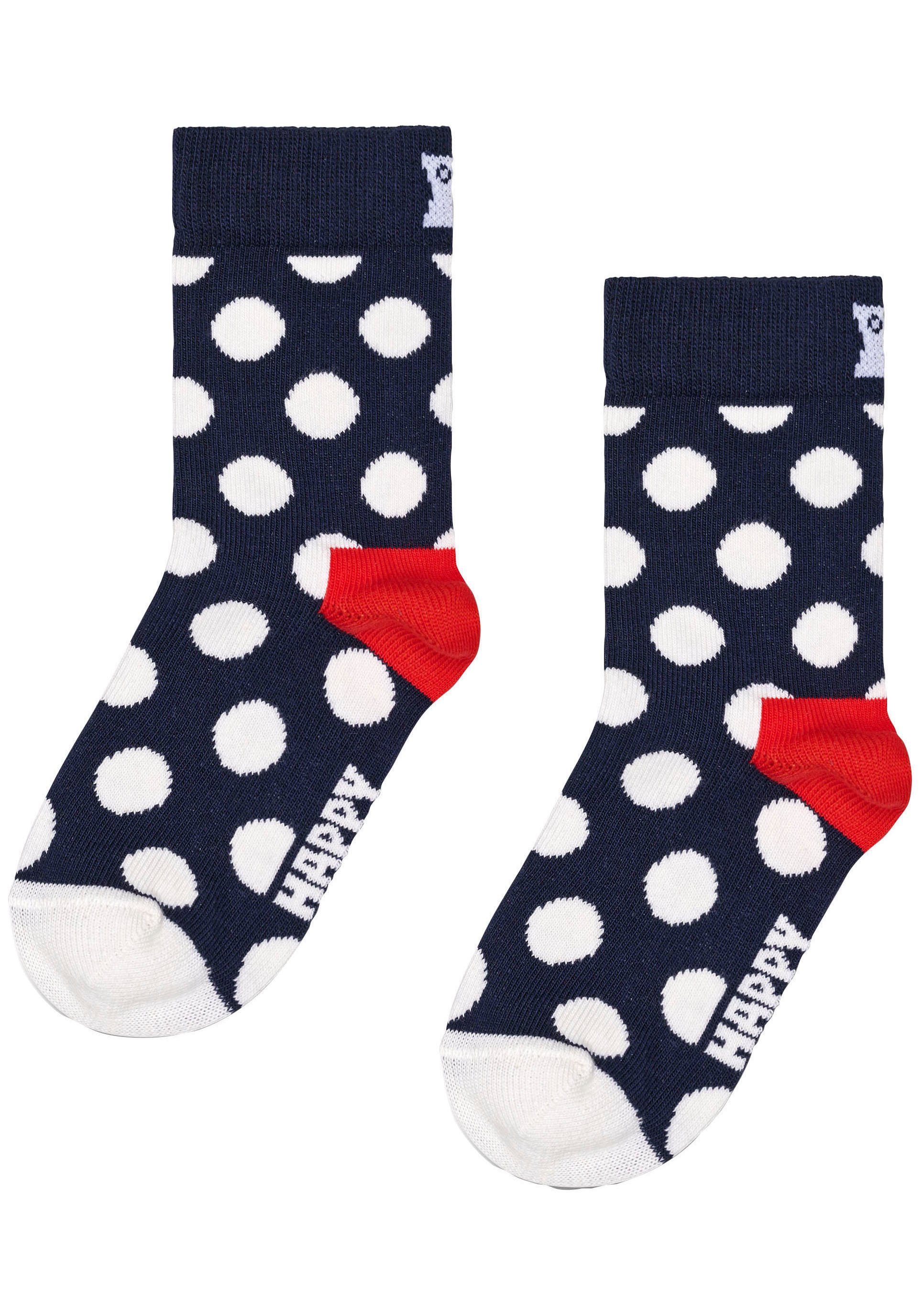 Happy Socks Stripe Streifen Socks 2-Pack & Socken (Packung, 2-Paar) Punkte Kids