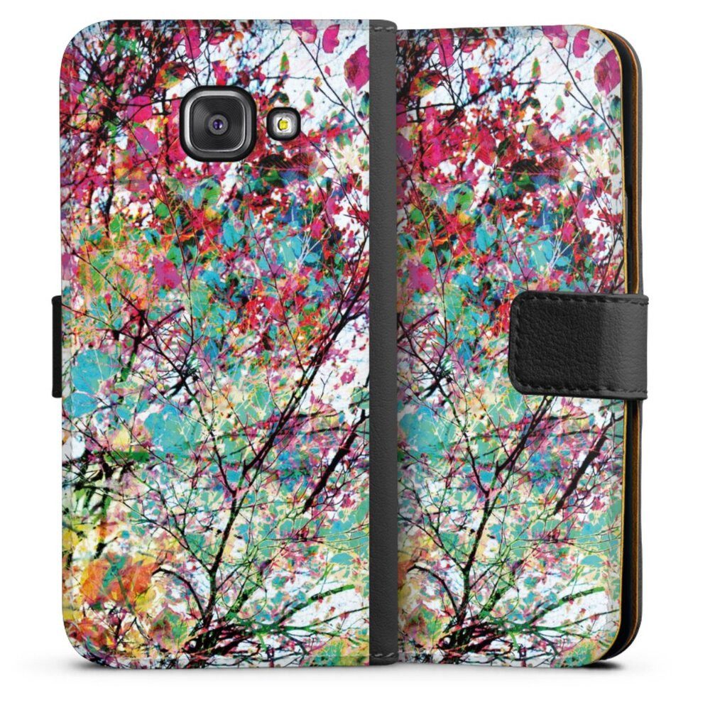 DeinDesign Handyhülle Malerei Blätter Kunst Autumn8, Samsung Galaxy A3 (2016) Hülle Handy Flip Case Wallet Cover